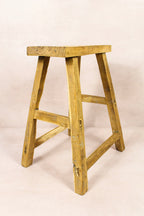 Vintage Rustic Stool - Elm wood - 196