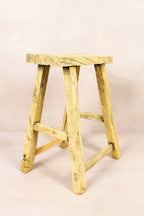 Vintage Rustic Stool - Elm wood - 201