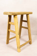 Vintage Rustic Stool - Elm wood - 204