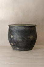 Big Old Grey Asian Pots - L014