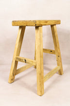 Vintage Rustic Stool - Elm wood - 212