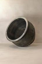 Big Old Grey Asian Pots - L015