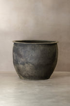 Big Old Grey Asian Pots - L016