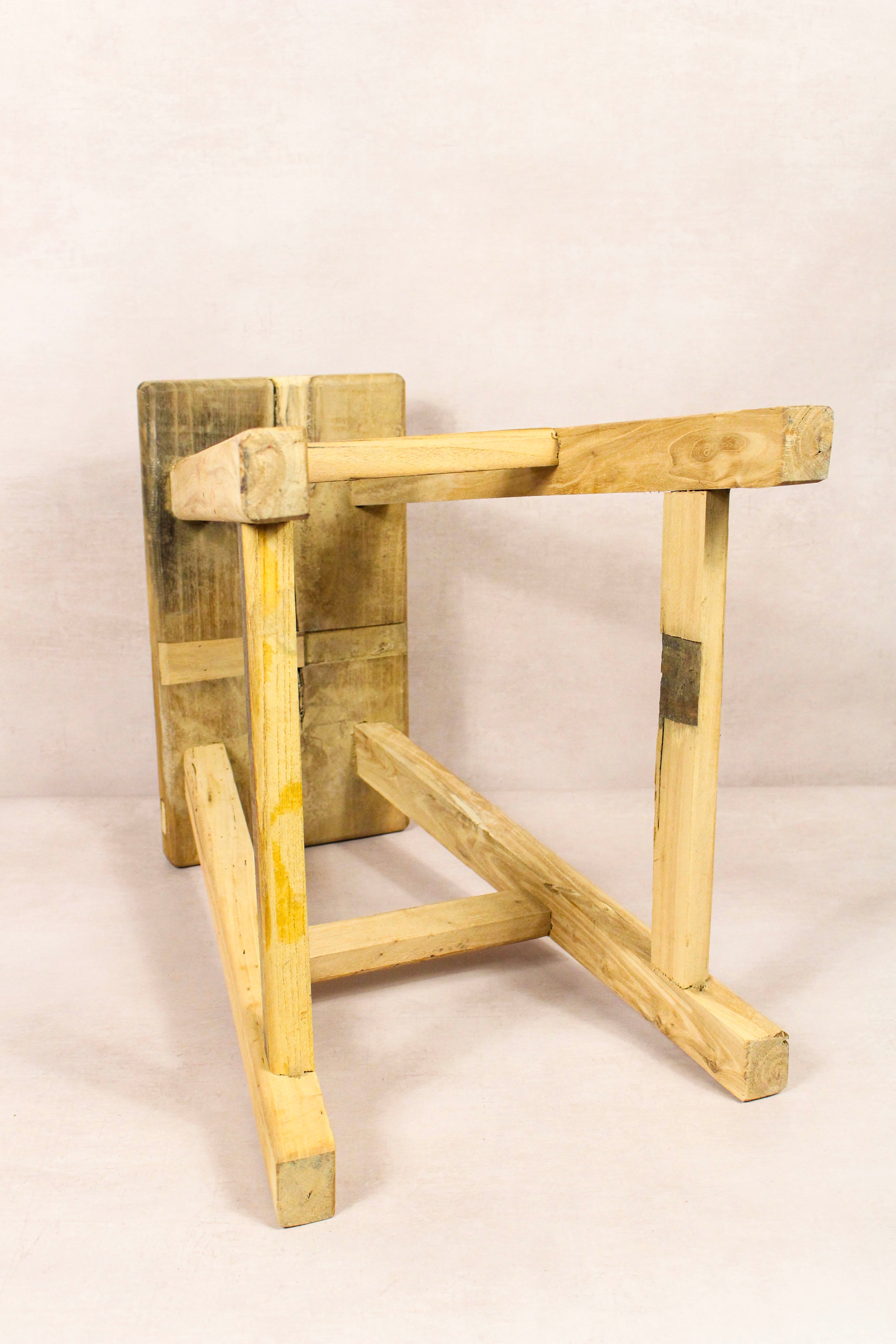 Vintage Rustic Stool - Elm wood - 213
