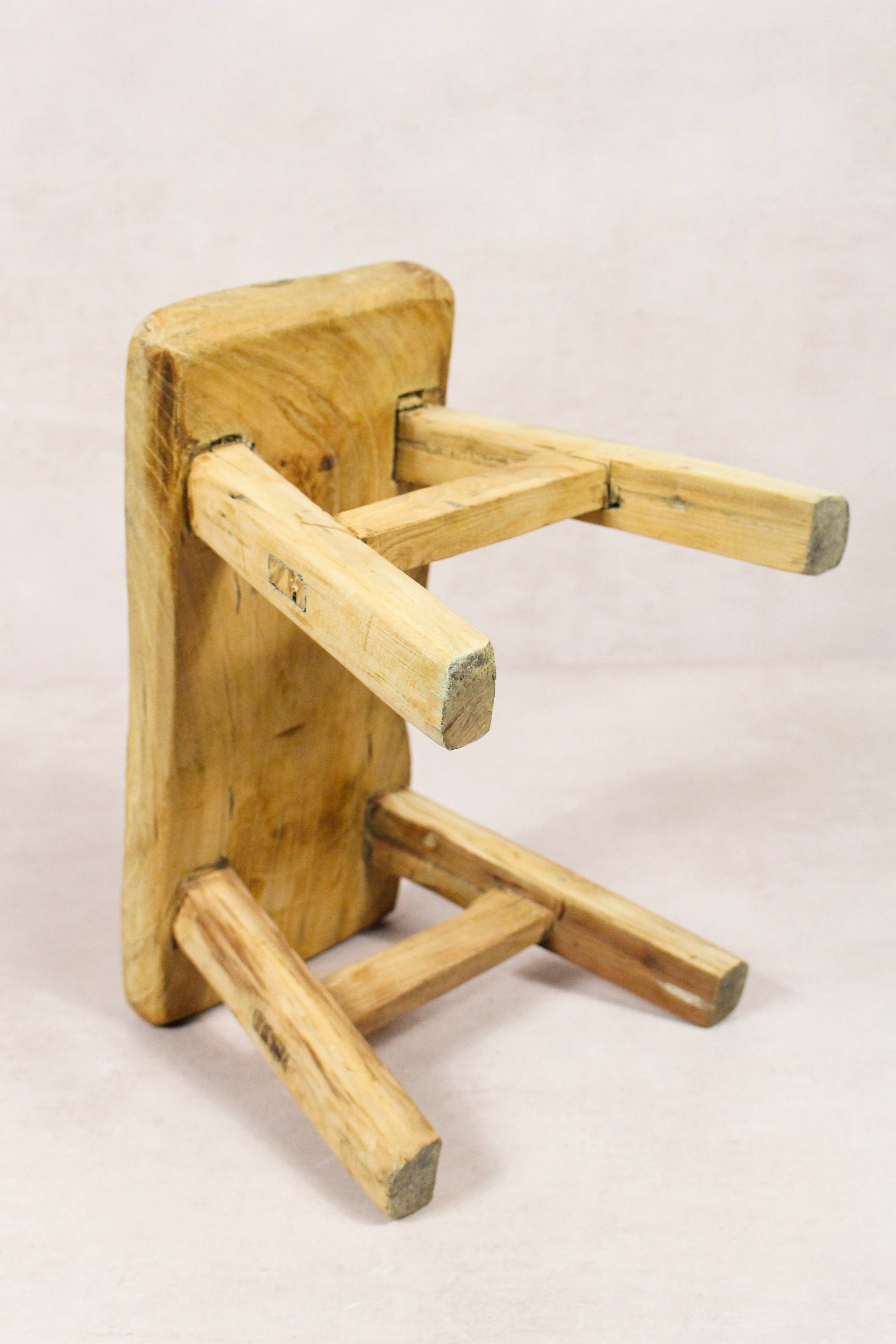 Vintage Rustic Stool - Elm wood - Small - 214
