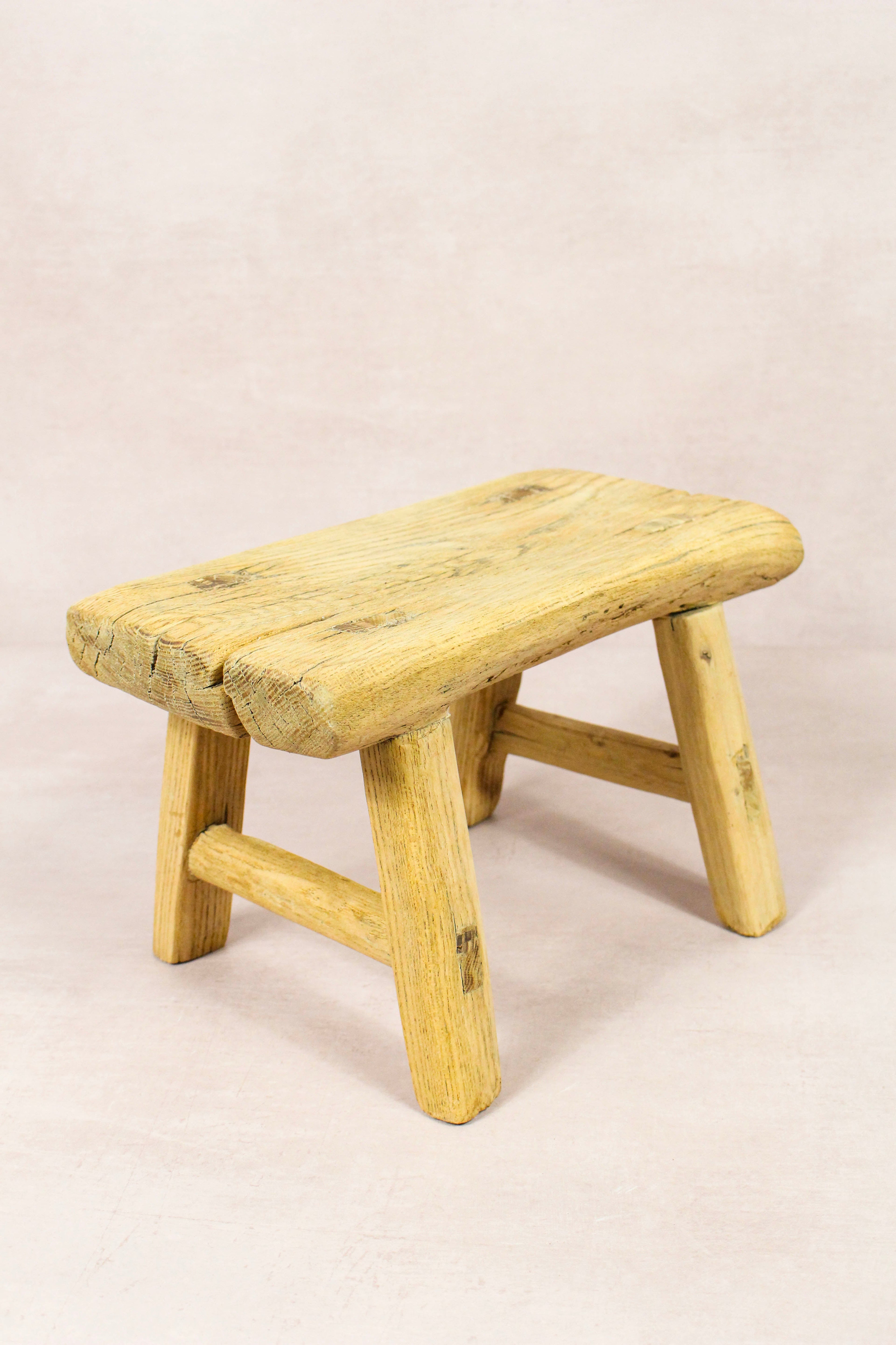 Vintage Rustic Stool - Elm wood - Small - 217