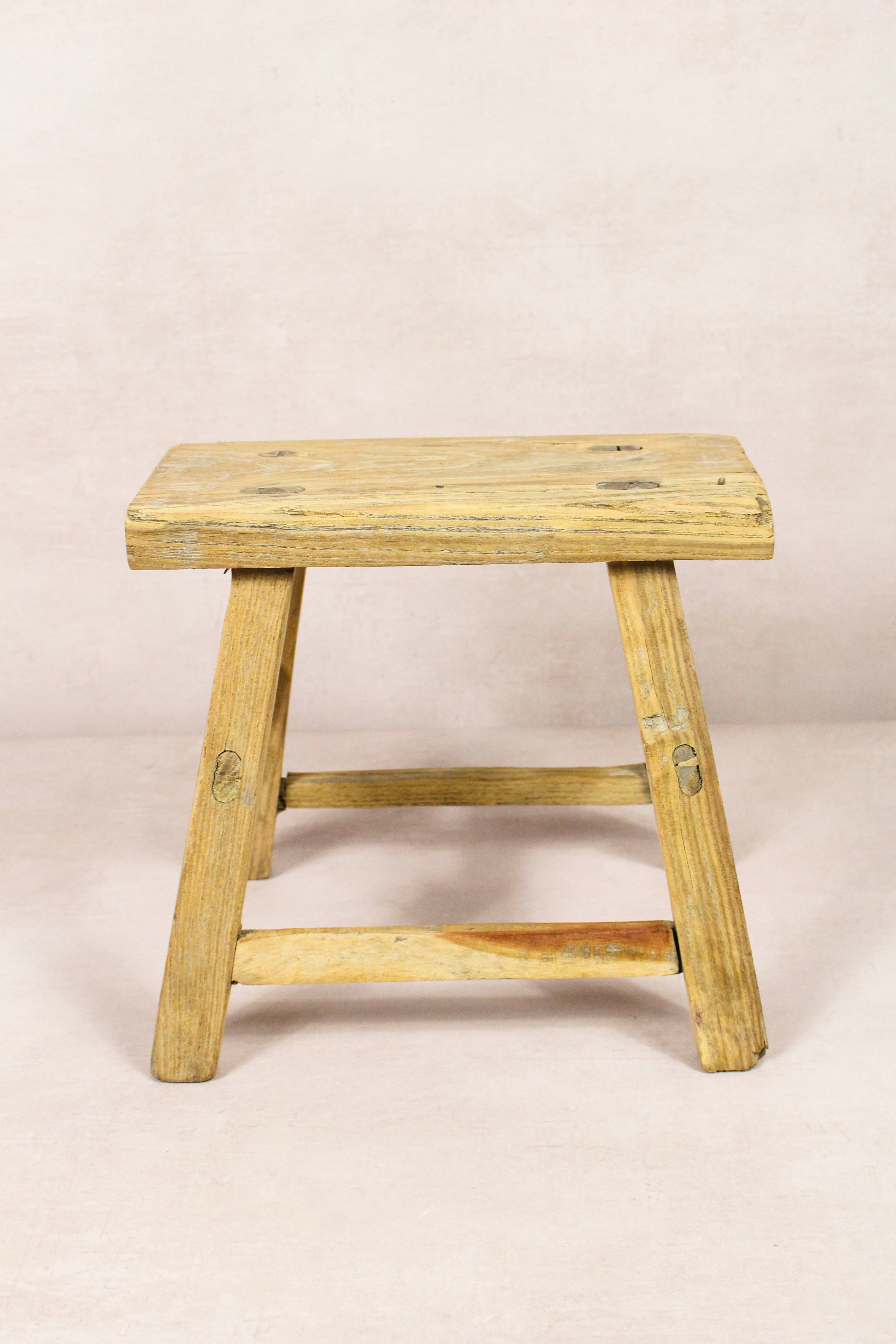 Vintage Rustic Stool - Elm wood - Small - 219