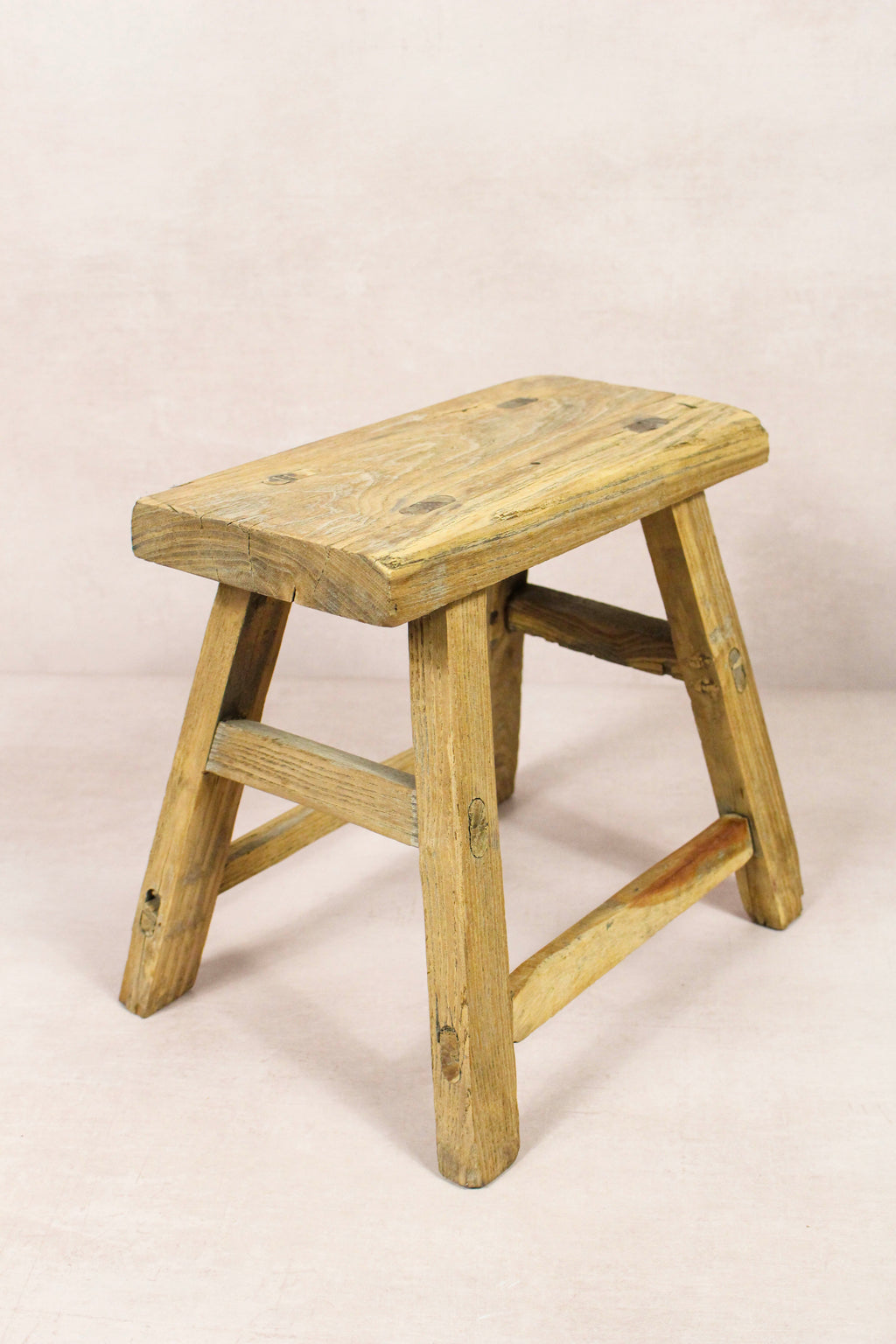 Vintage Rustic Stool - Elm wood - Small - 219