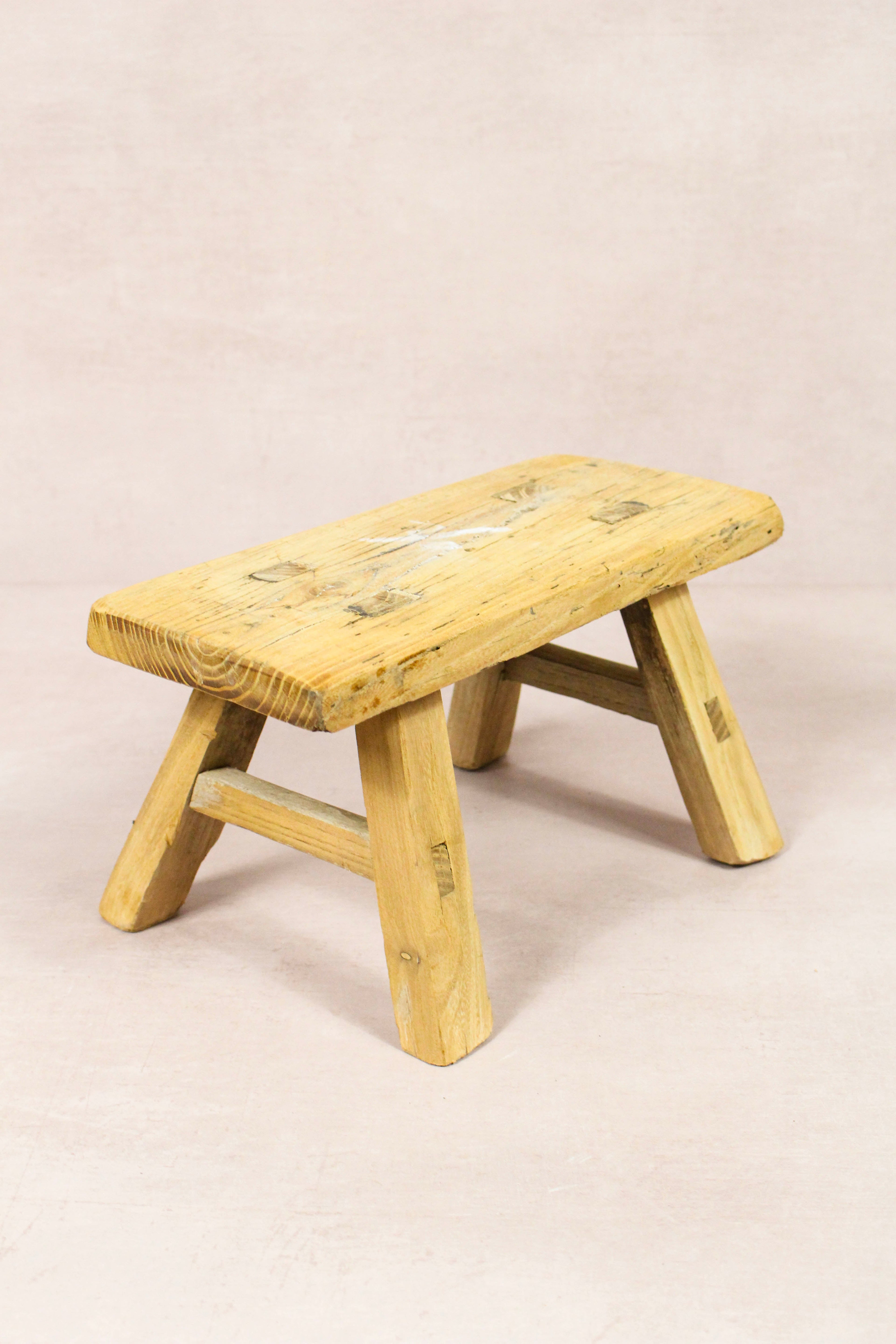 Vintage Rustic Stool - Elm wood - Small - 222