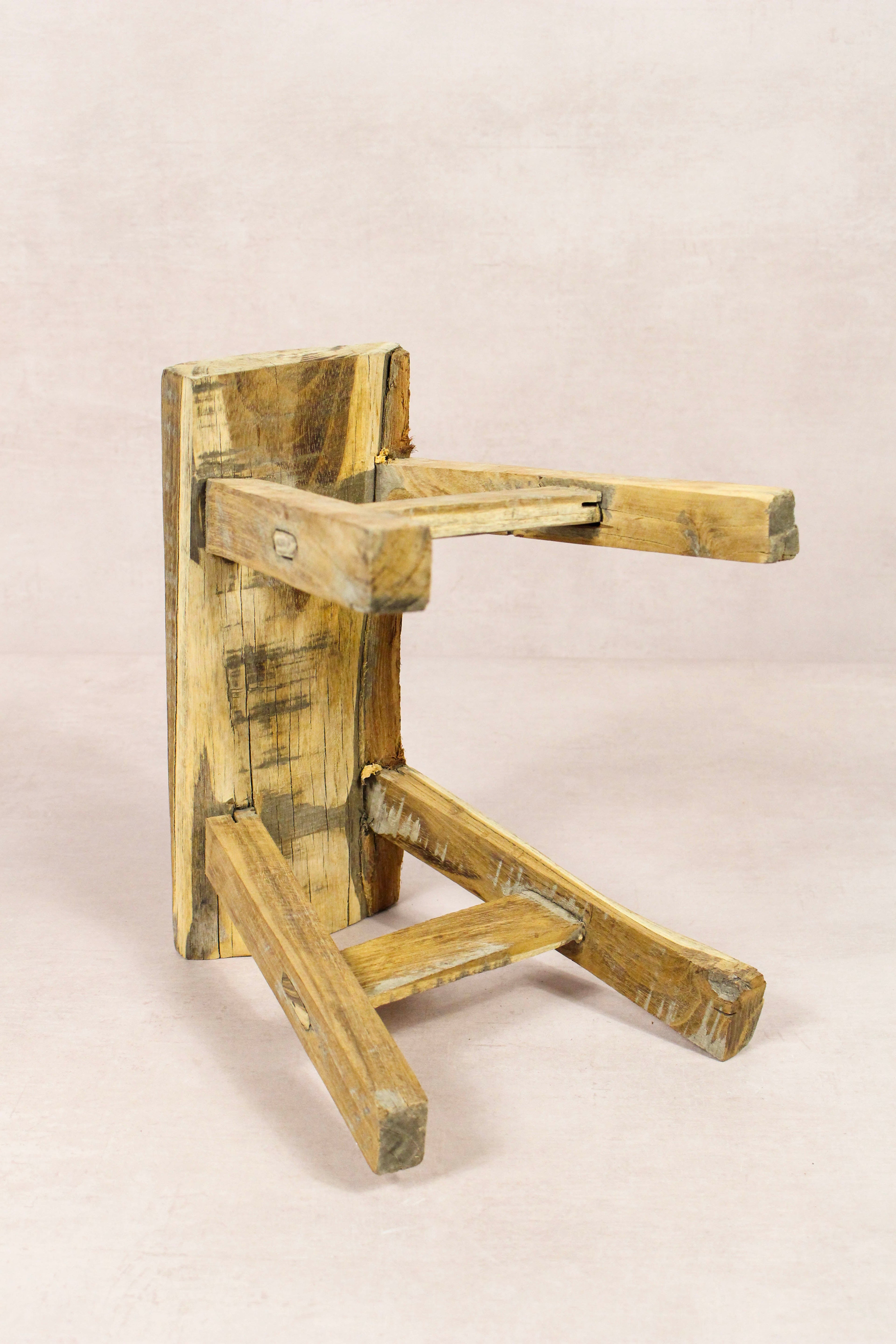 Vintage Rustic Stool - Elm wood - Small - 223