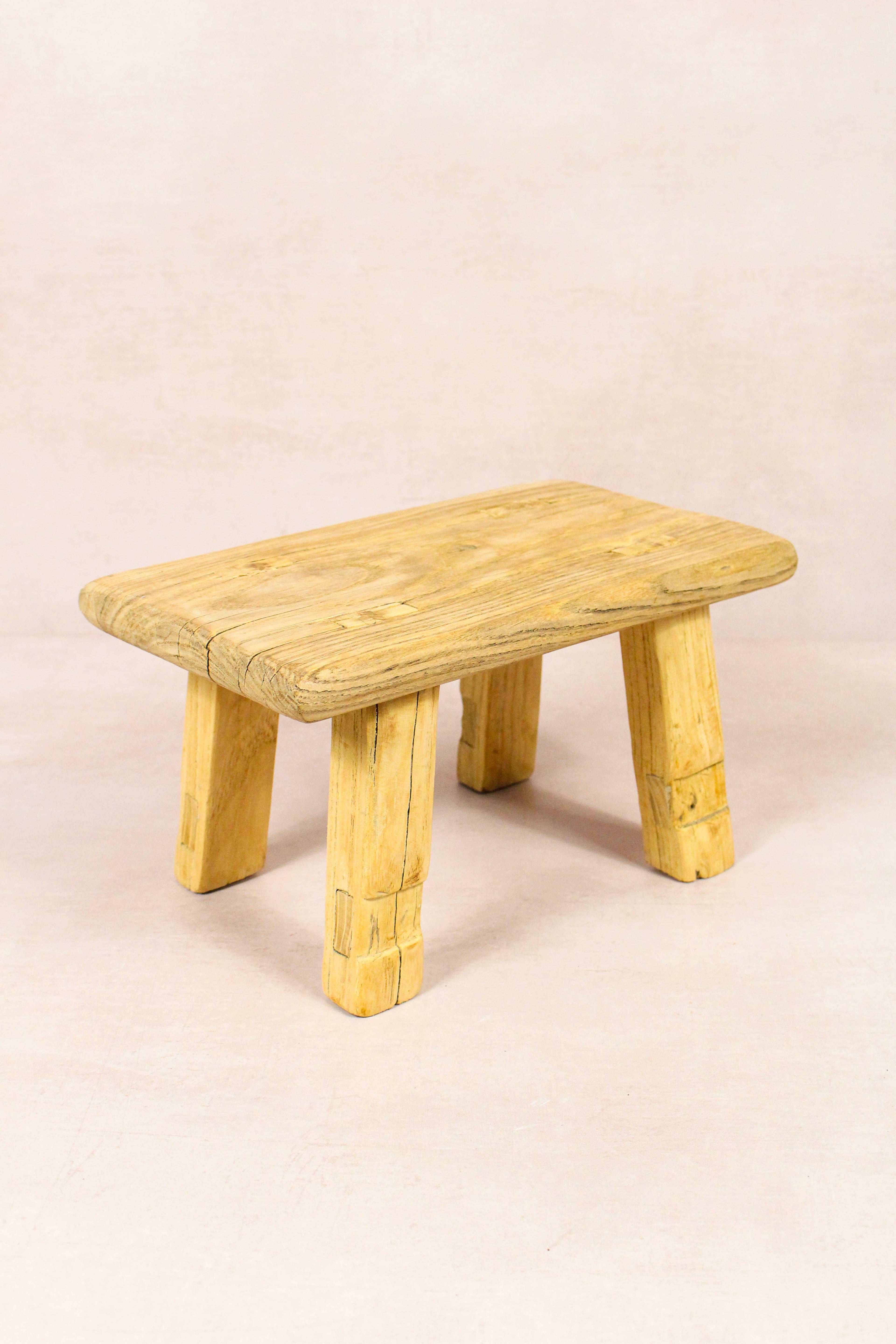 Vintage Rustic Stool - Elm wood - Small - 224