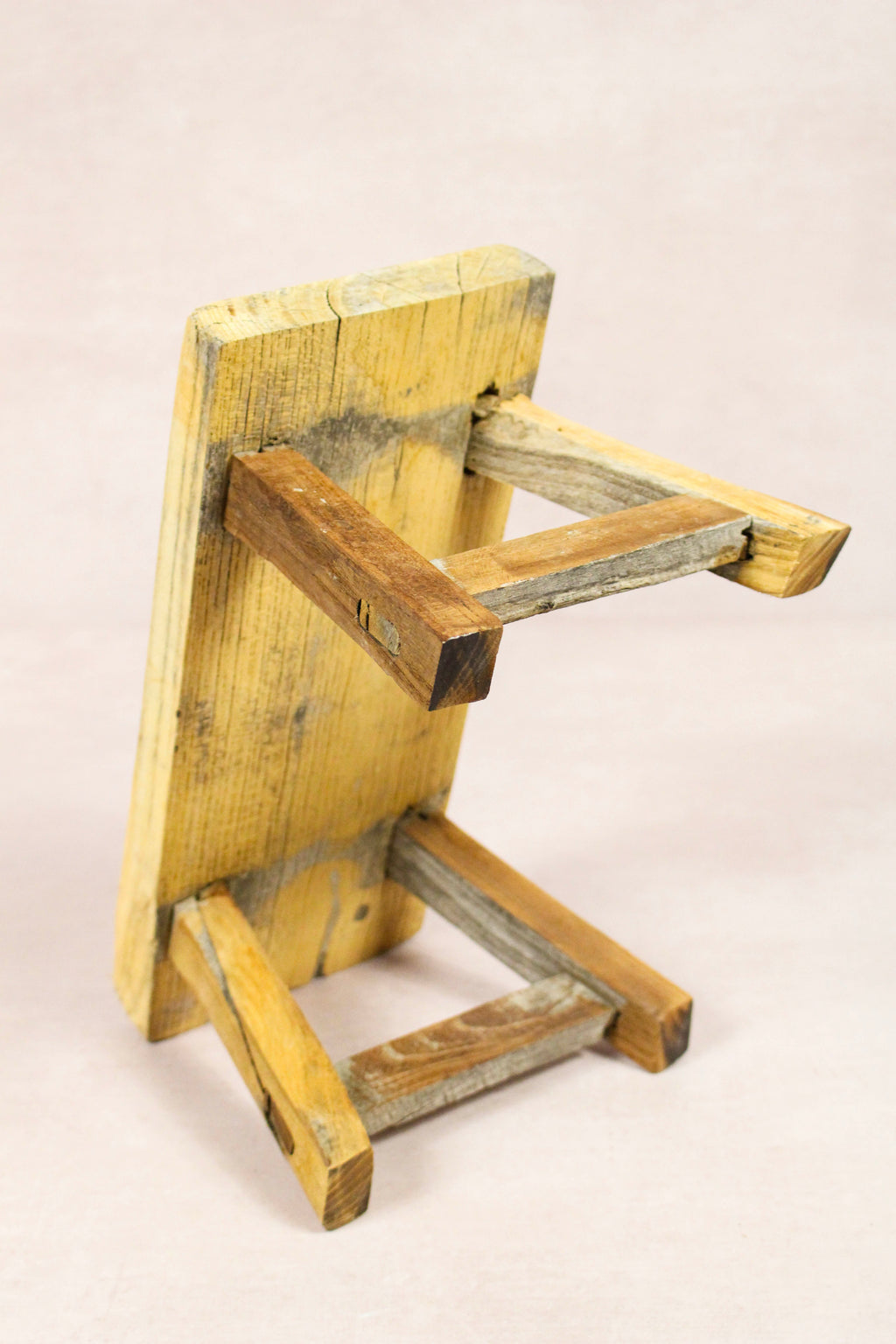Vintage Rustic Stool - Elm wood - Small - 227