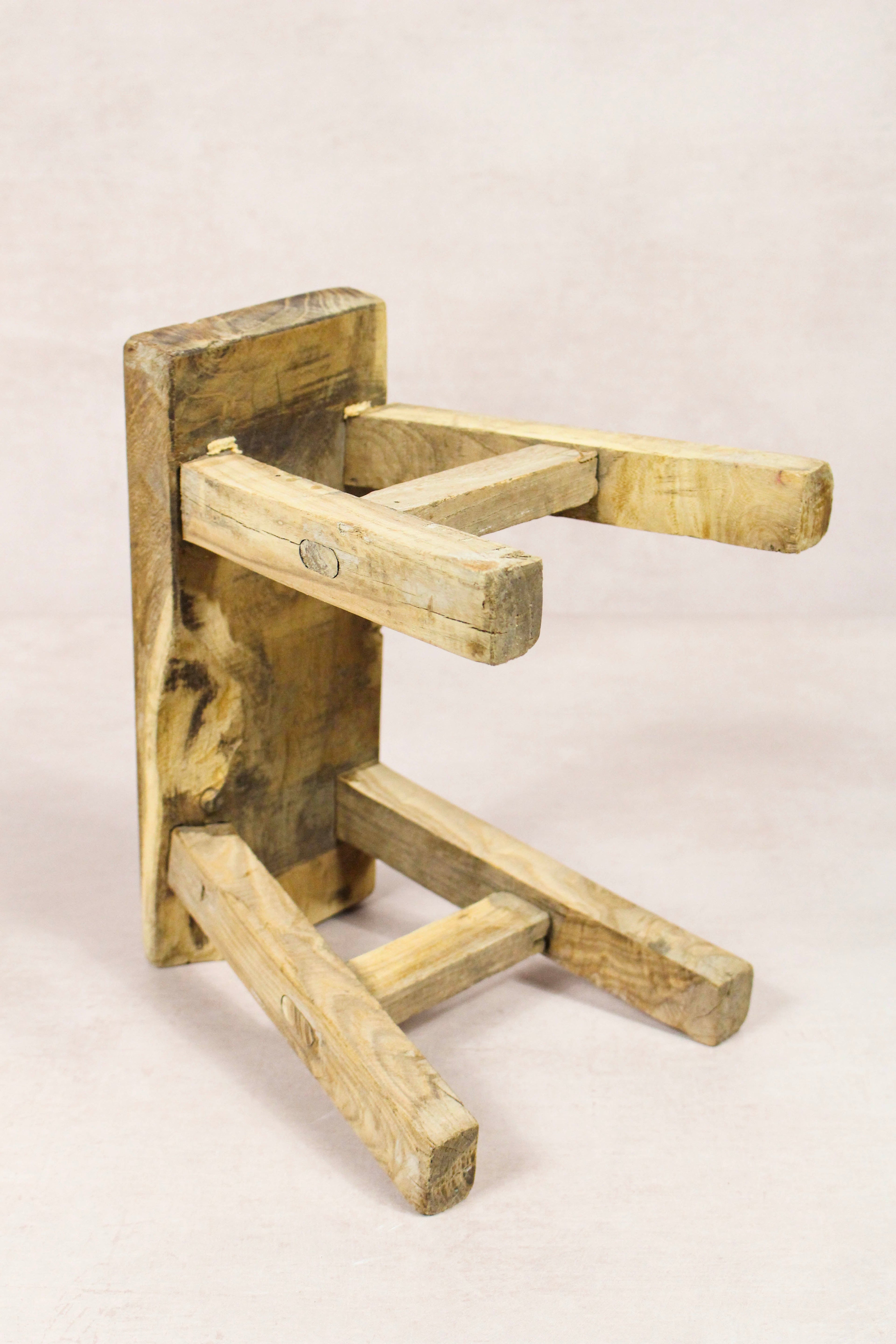 Vintage Rustic Stool - Elm wood - Small - 228