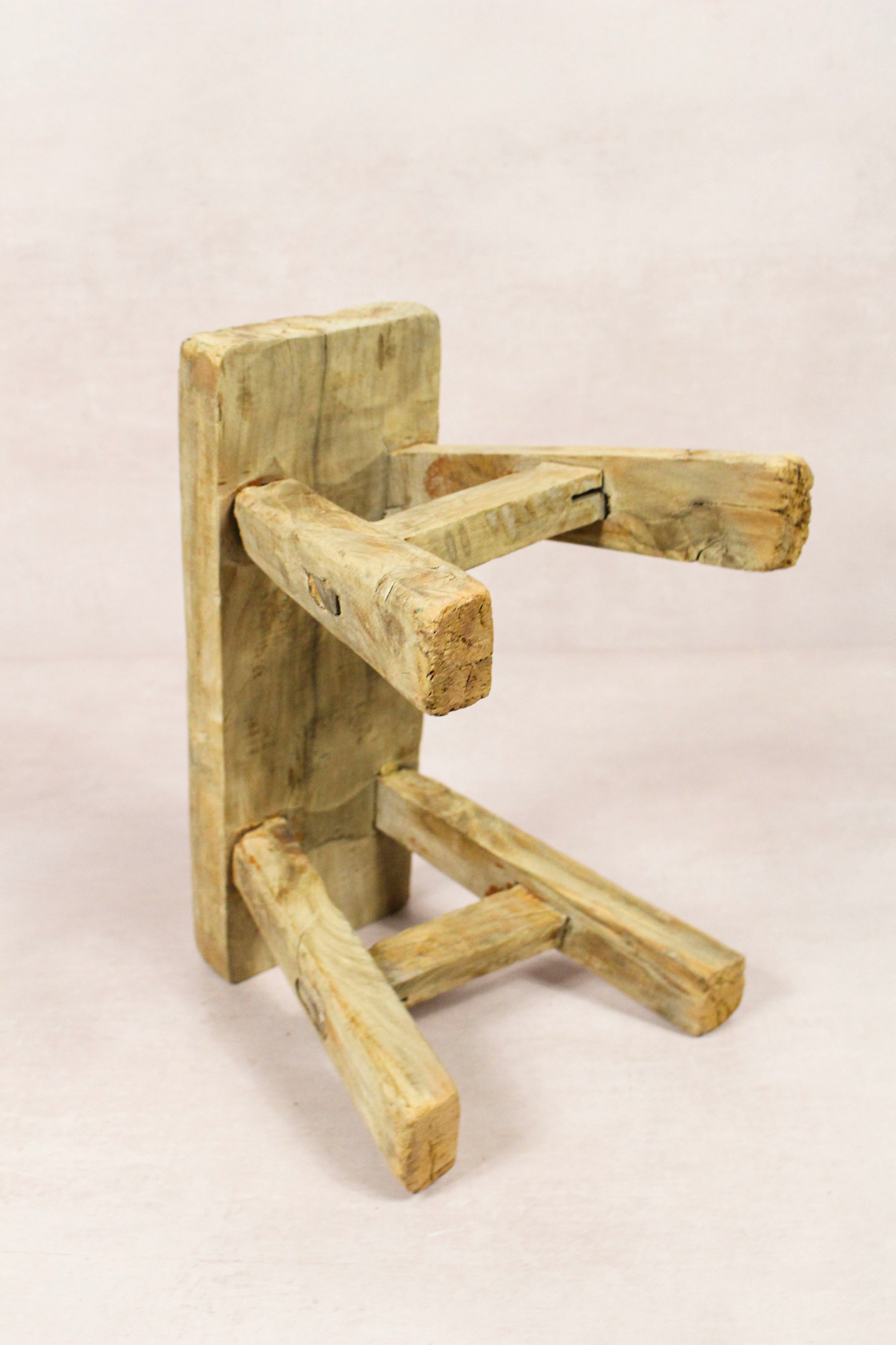 Vintage Rustic Stool - Elm wood - Small - 230