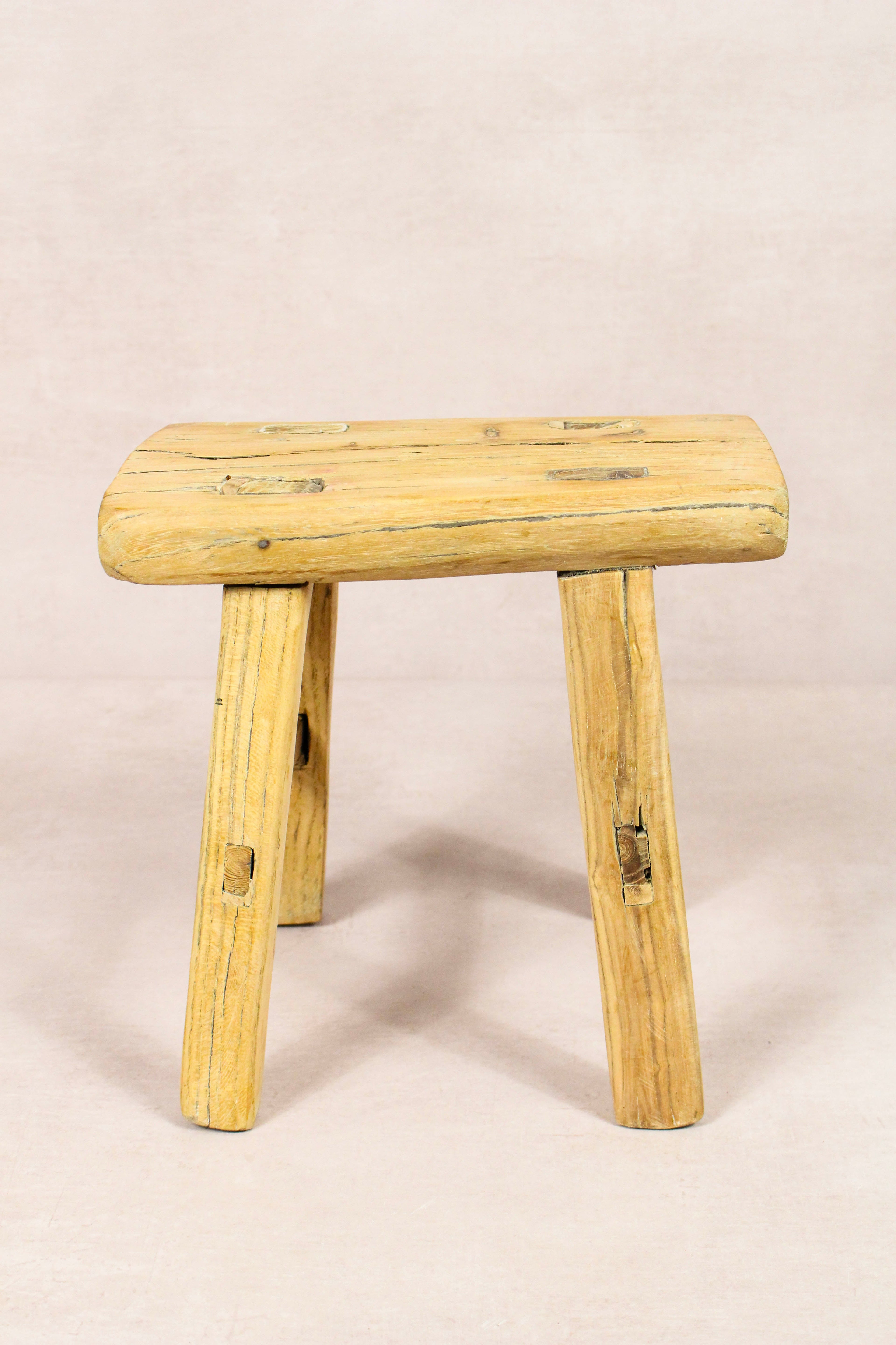 Vintage Rustic Stool - Elm wood - Small - 232