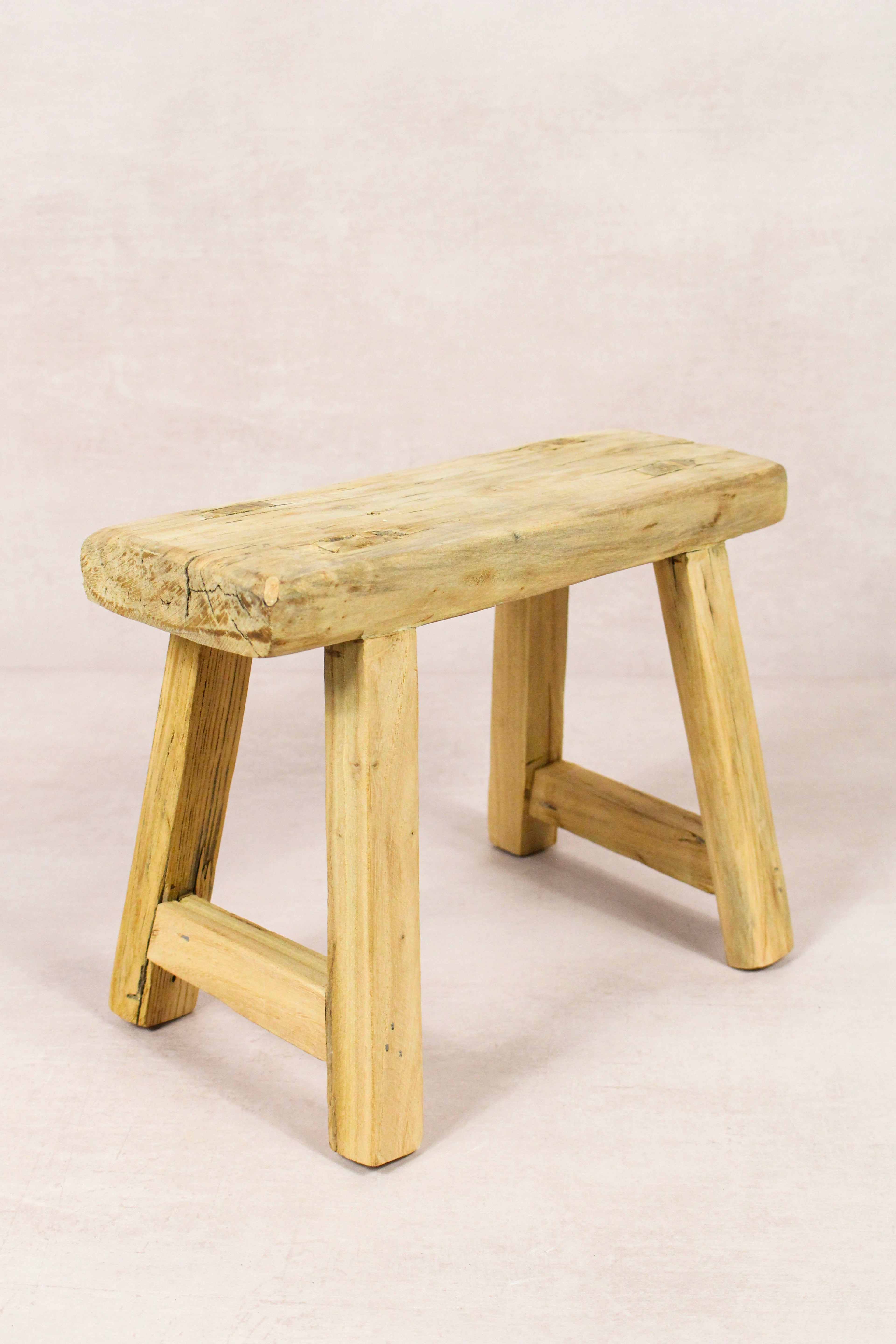 Vintage Rustic Stool - Elm wood - Small - 233