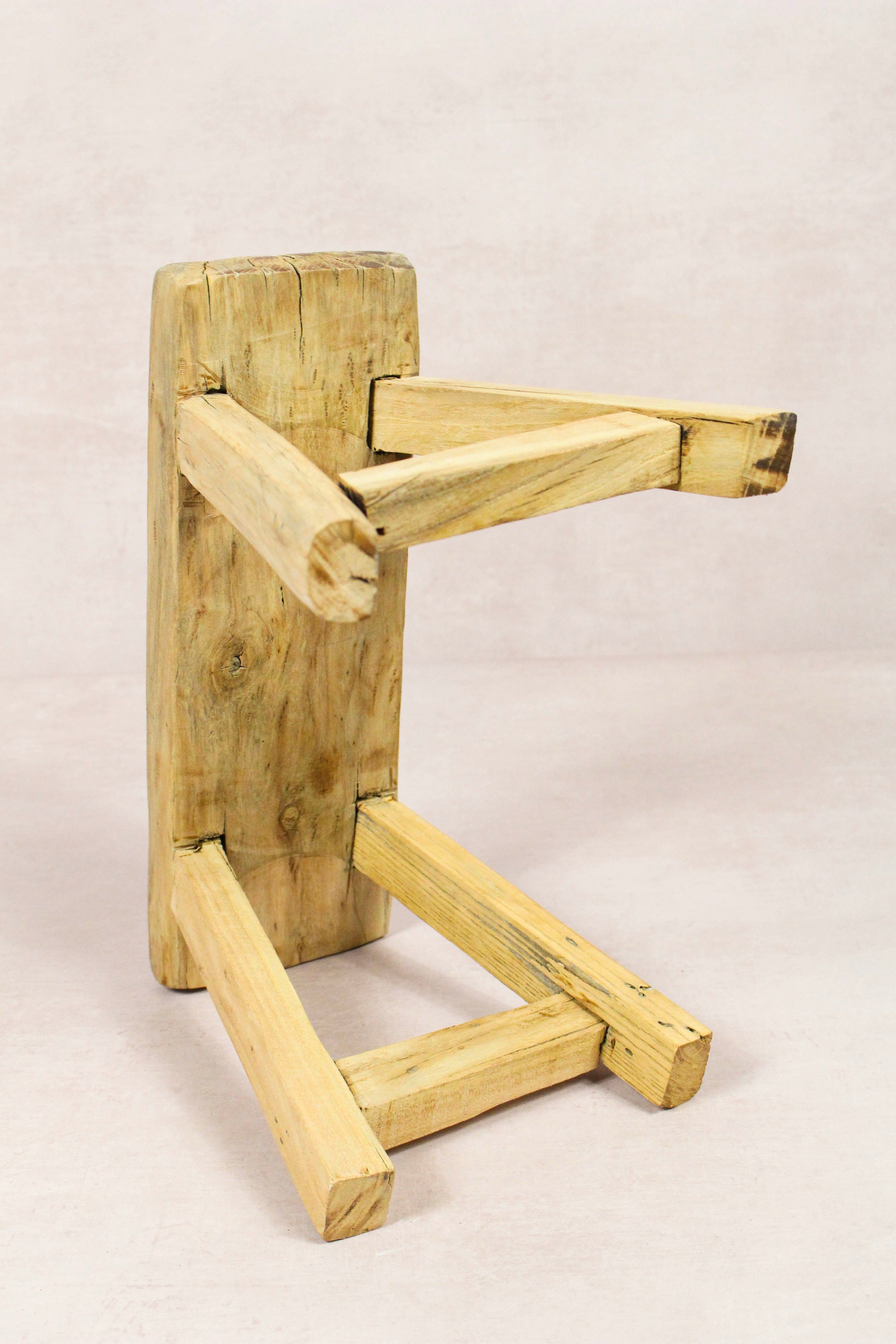 Vintage Rustic Stool - Elm wood - Small - 233