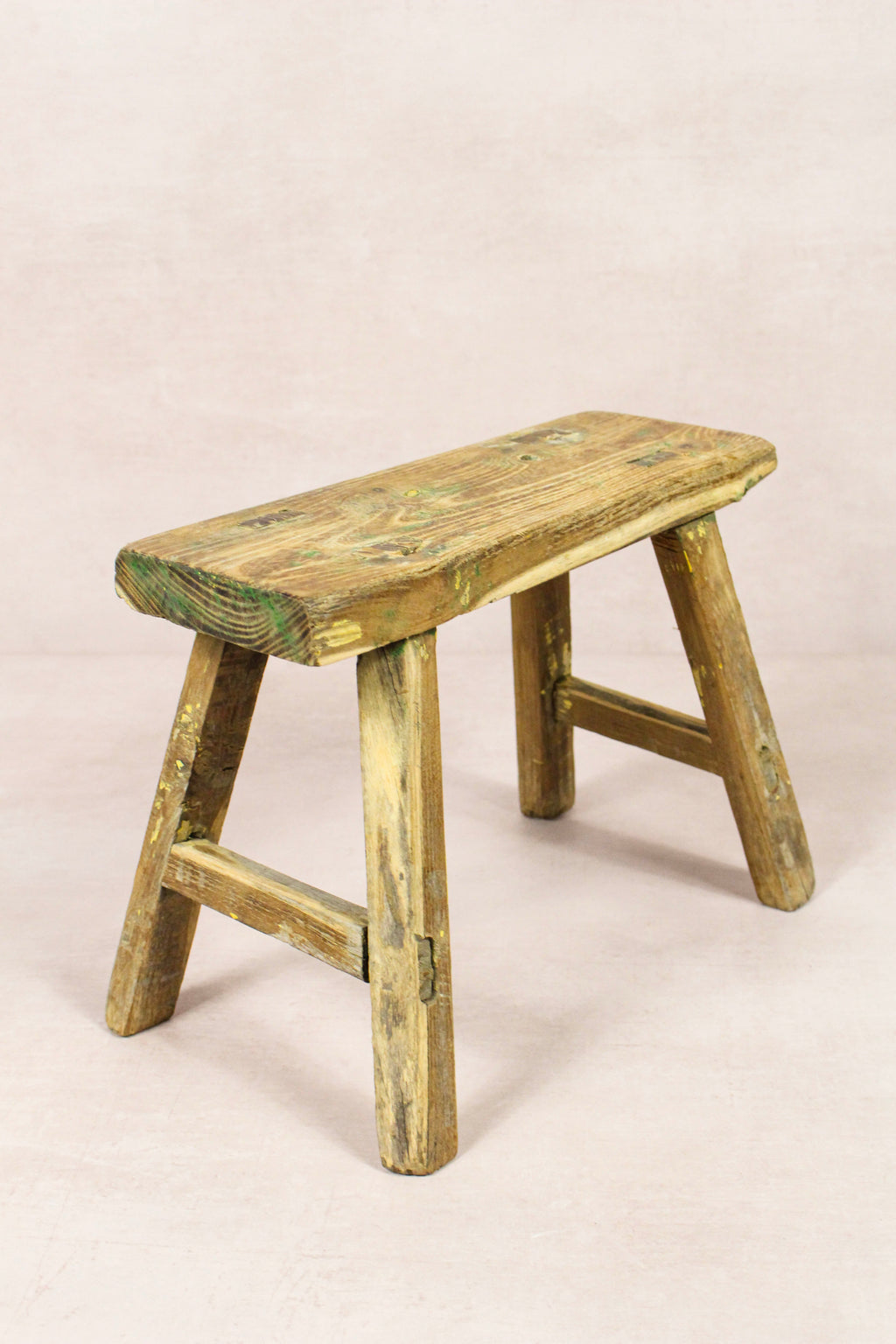 Vintage Rustic Stool - Elm wood - Small - 234