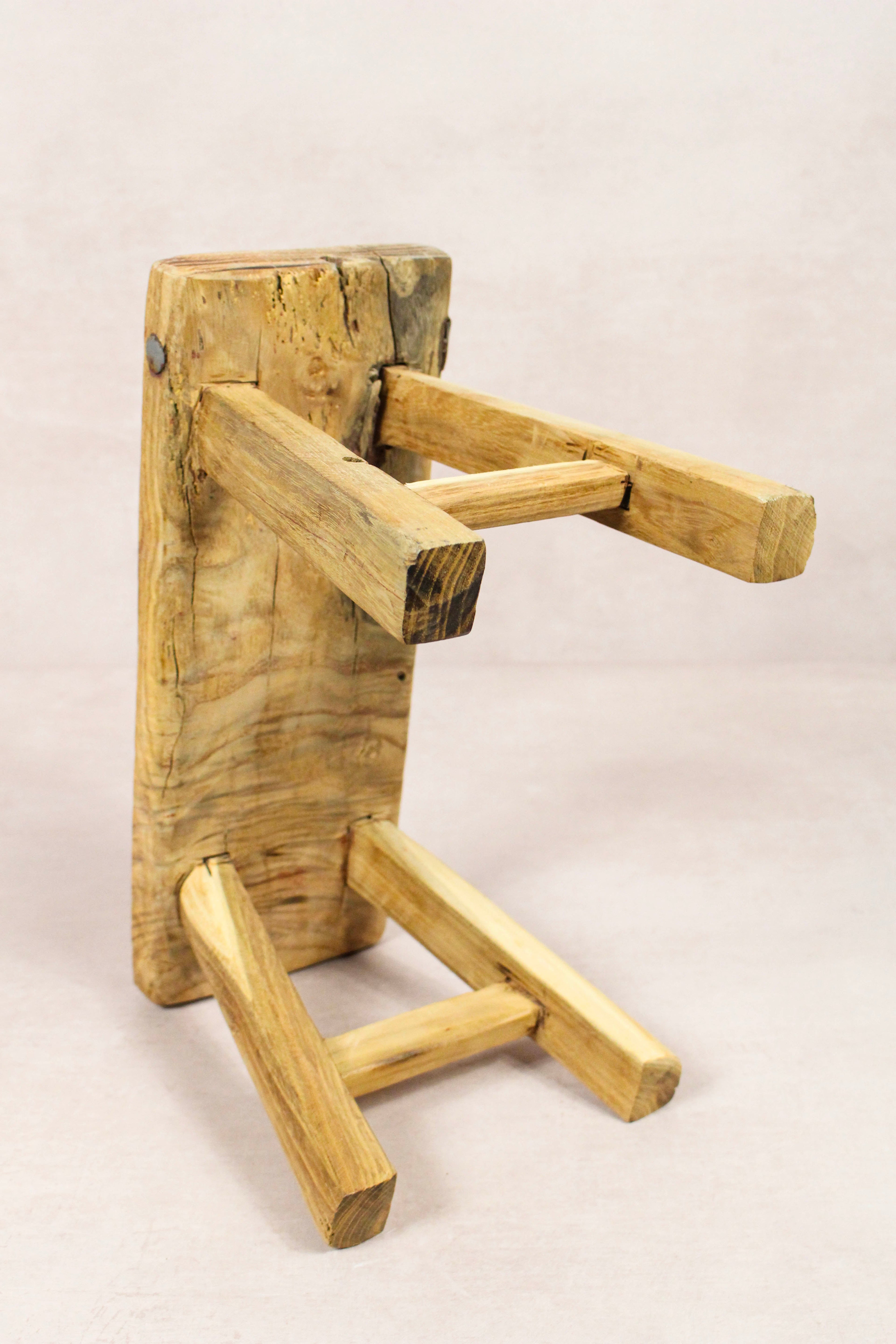 Vintage Rustic Stool - Elm wood - Small - 236