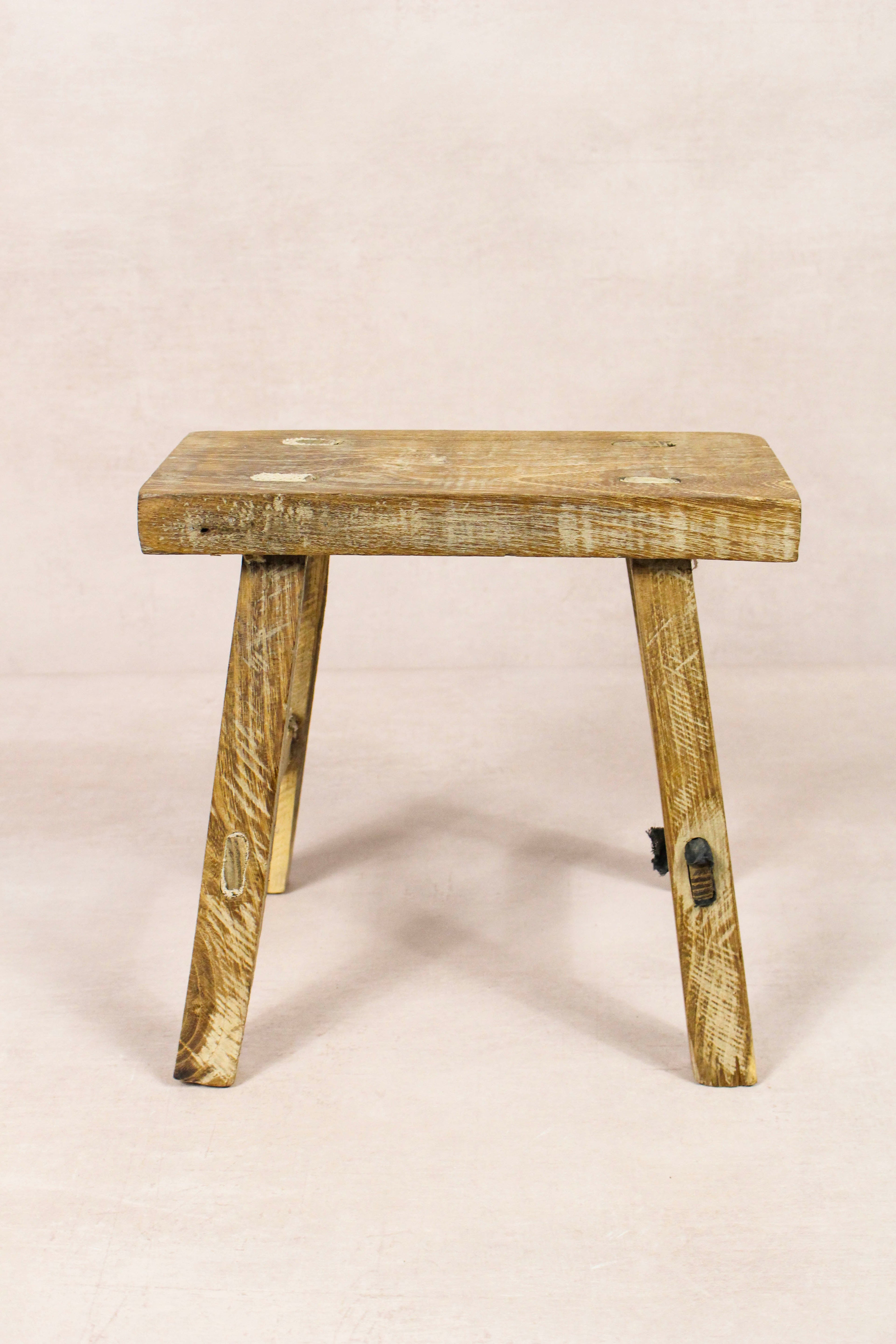 Vintage Rustic Stool - Elm wood - Small - 237