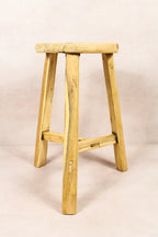 Vintage Rustic Round Stool - Elm wood - 239