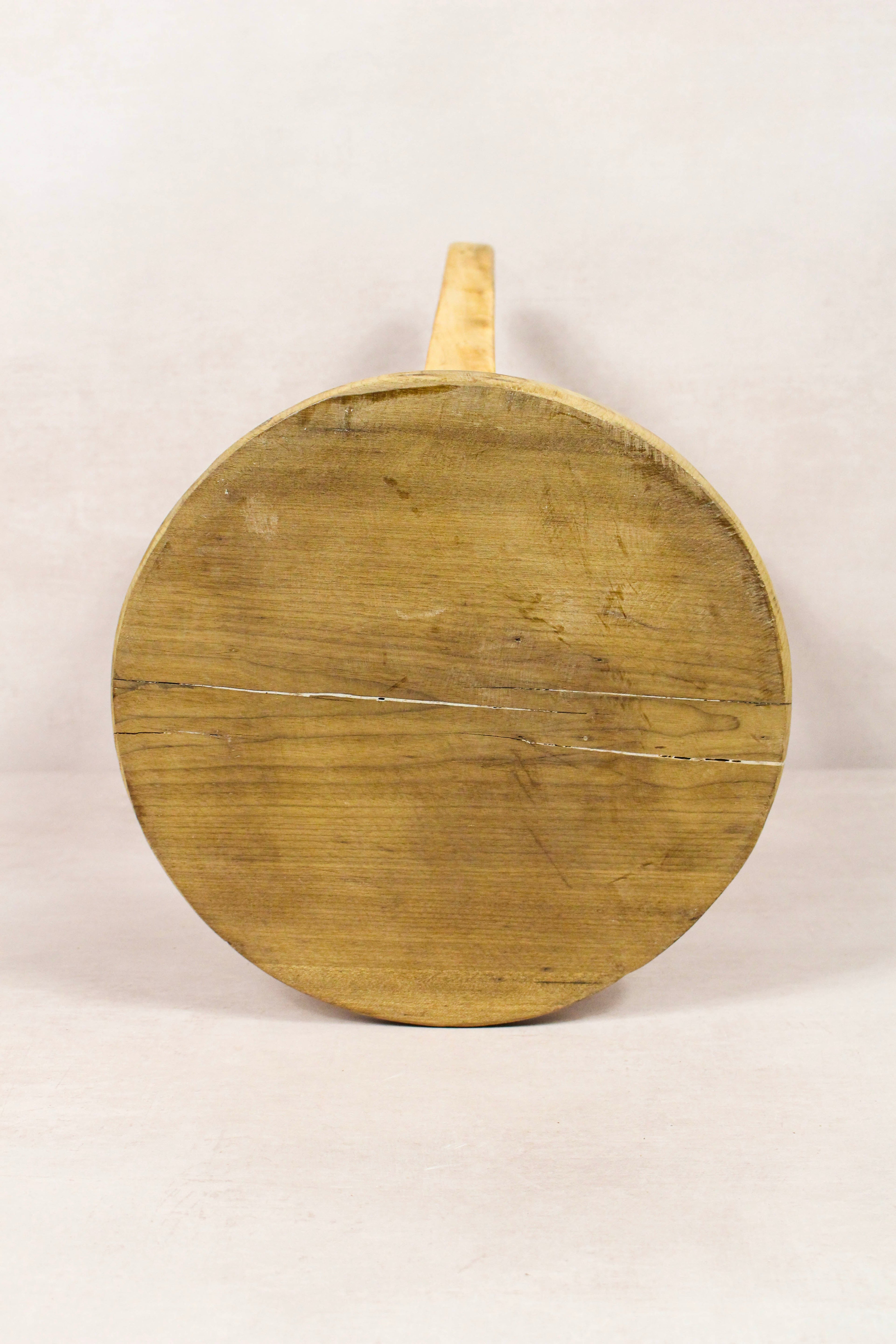 Vintage Rustic Round Stool - Elm wood - 241