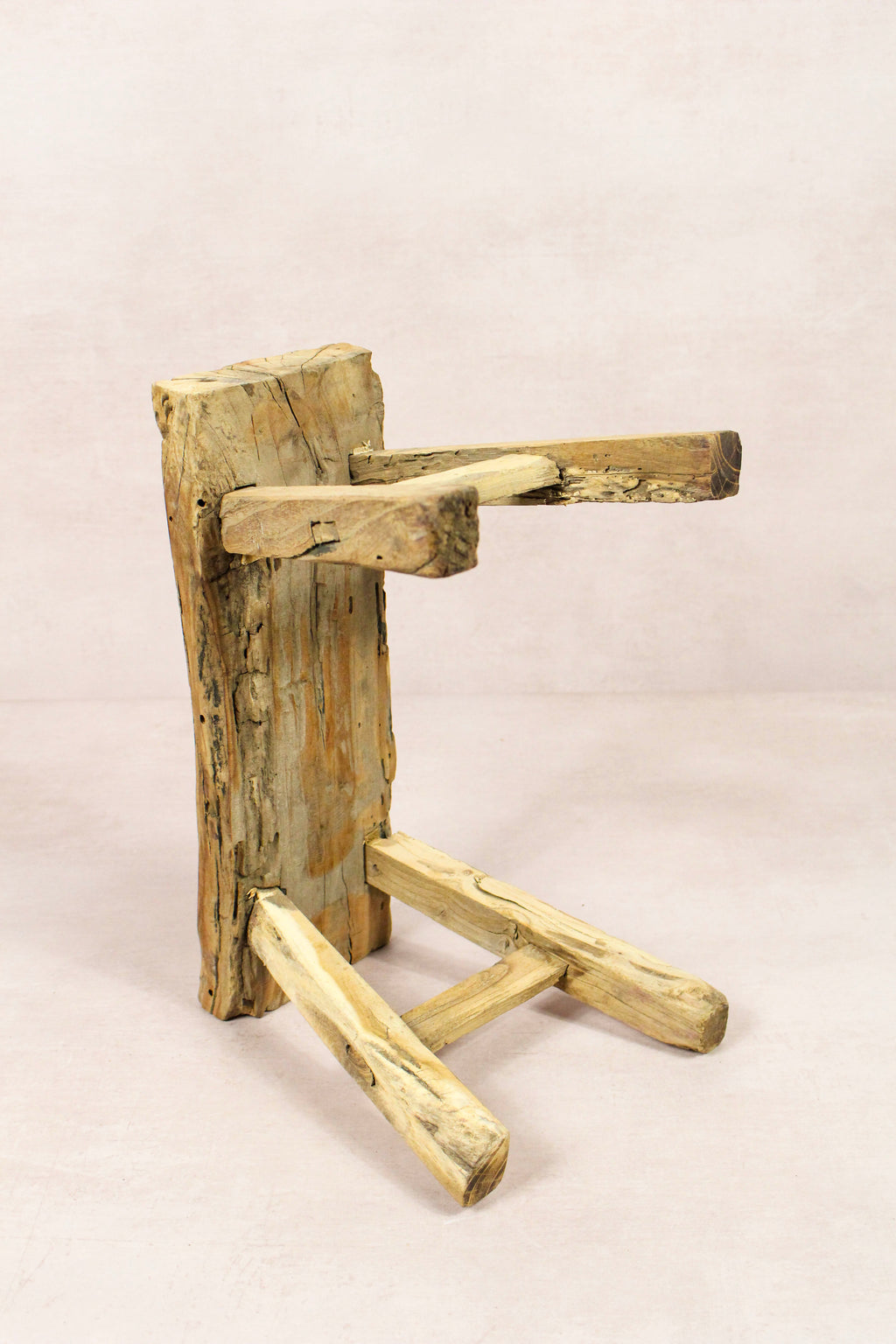 Vintage Rustic Stool - Elm wood - Small - 243