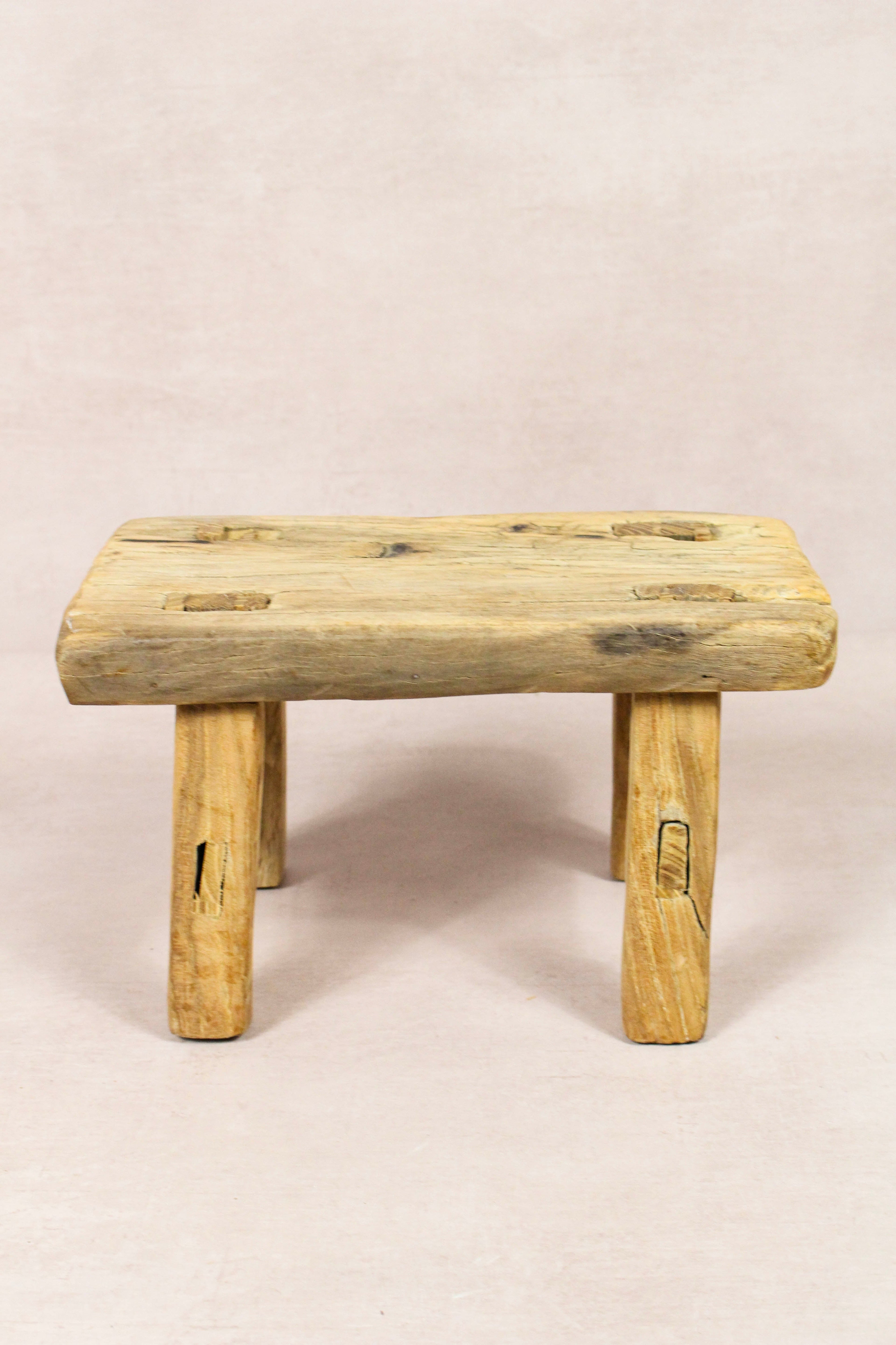 Vintage Rustic Stool - Elm wood - Small - 244
