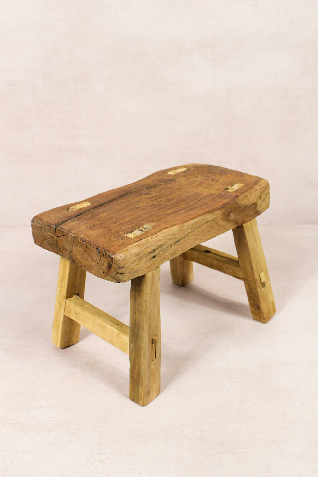 Vintage Rustic Stool - Elm wood - Small - 254