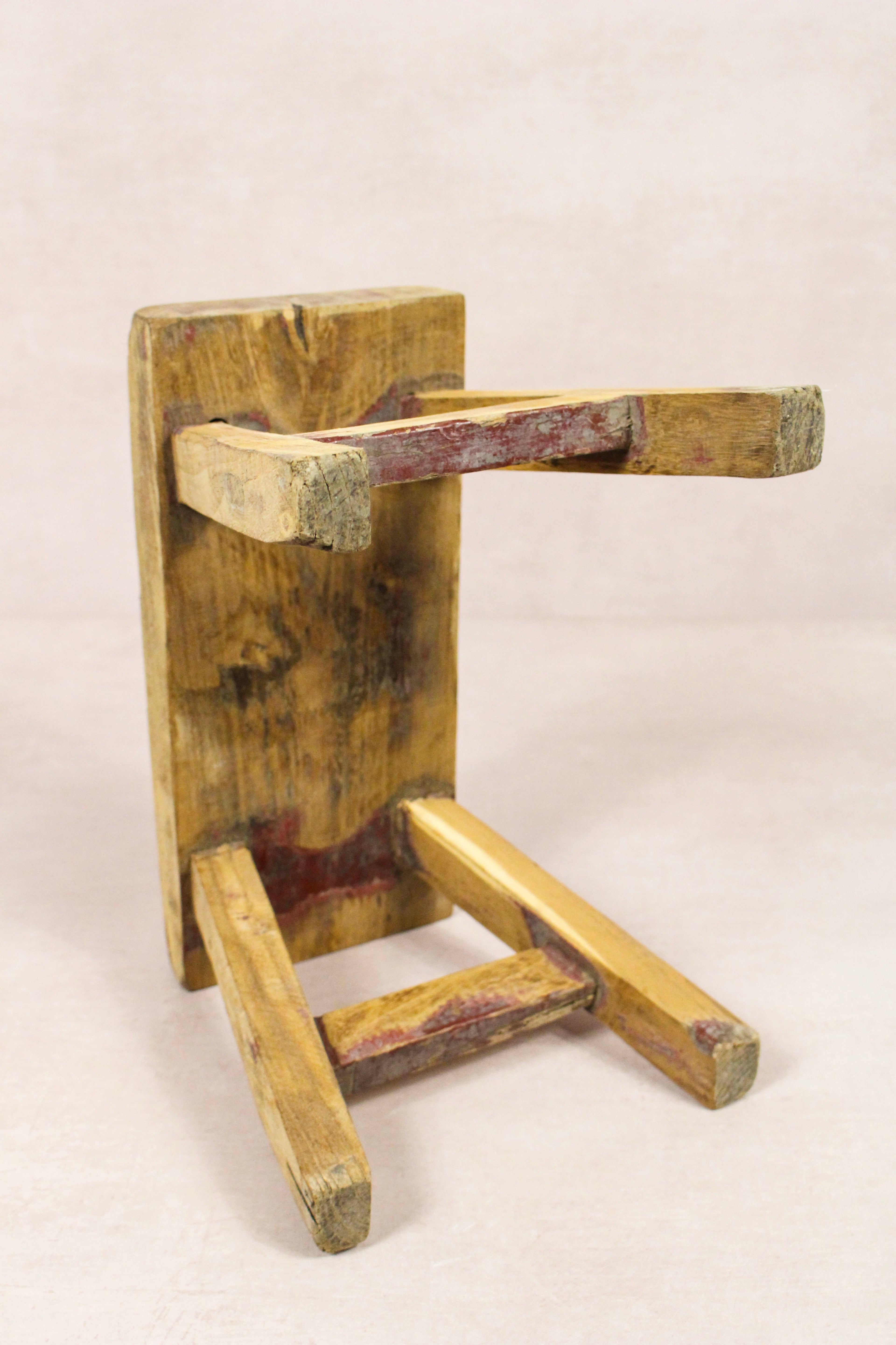 Vintage Rustic Stool - Elm wood - Small - 257