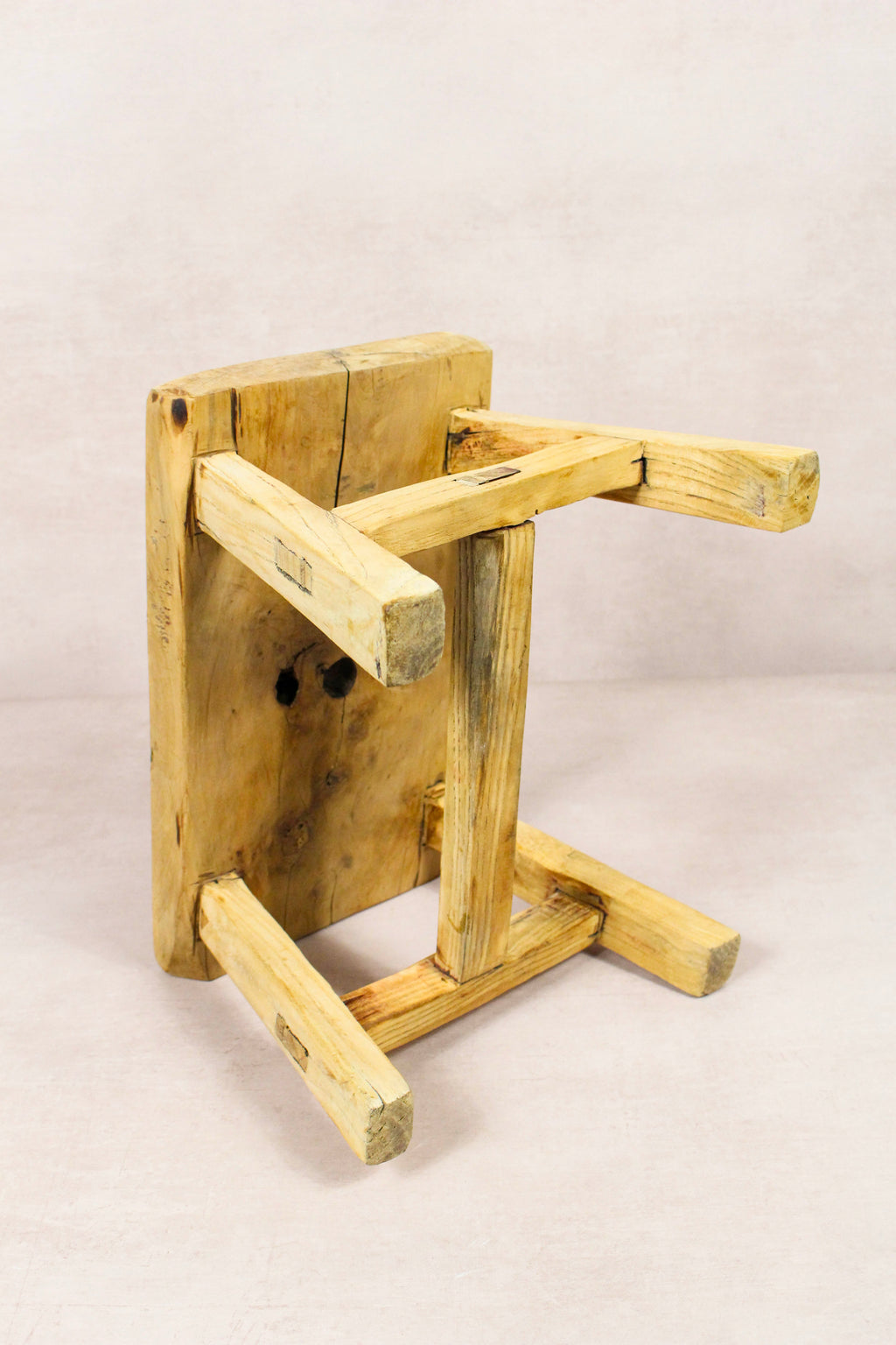 Vintage Rustic Stool - Elm wood - Small - 259
