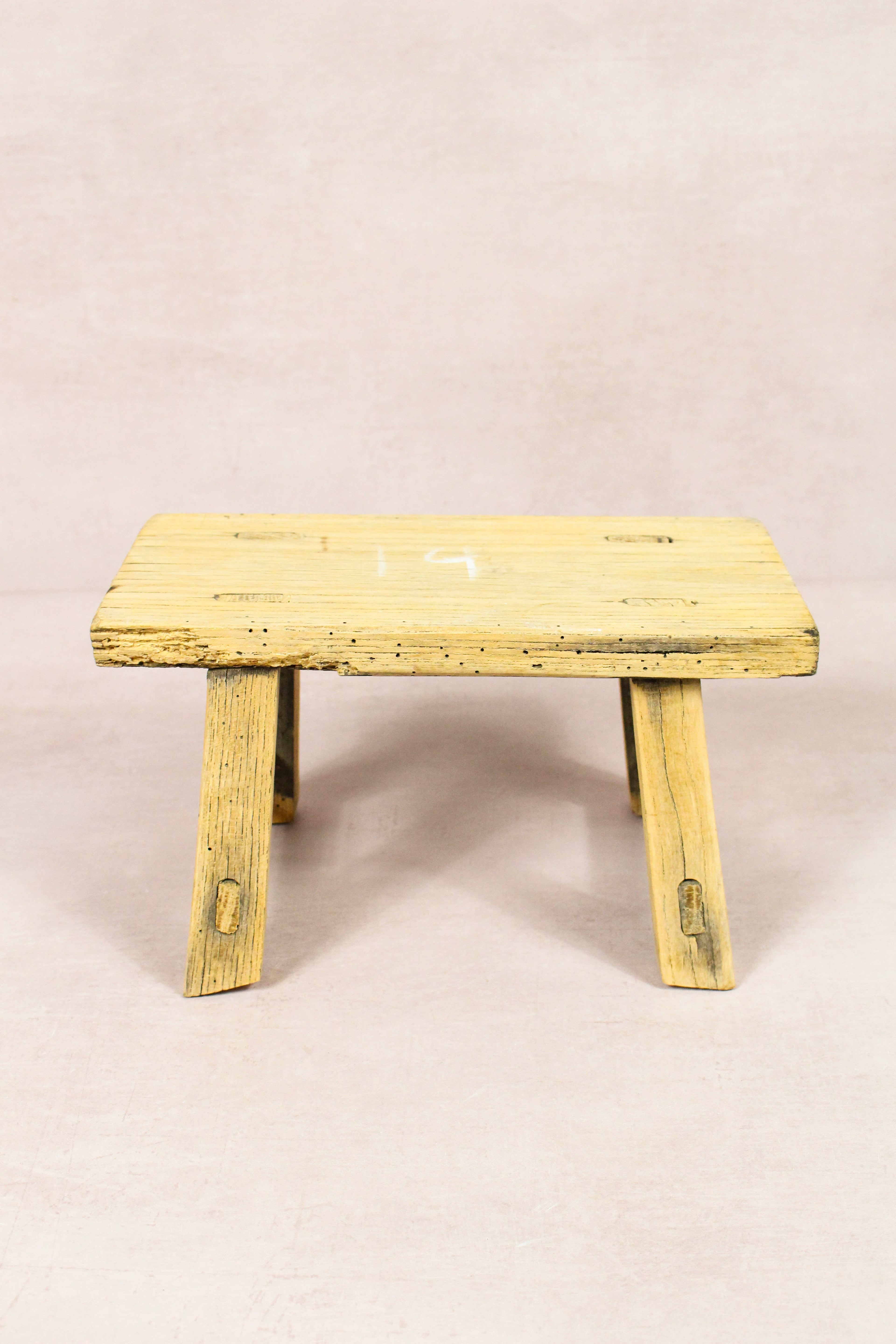 Vintage Rustic Stool - Elm wood - Small - 260