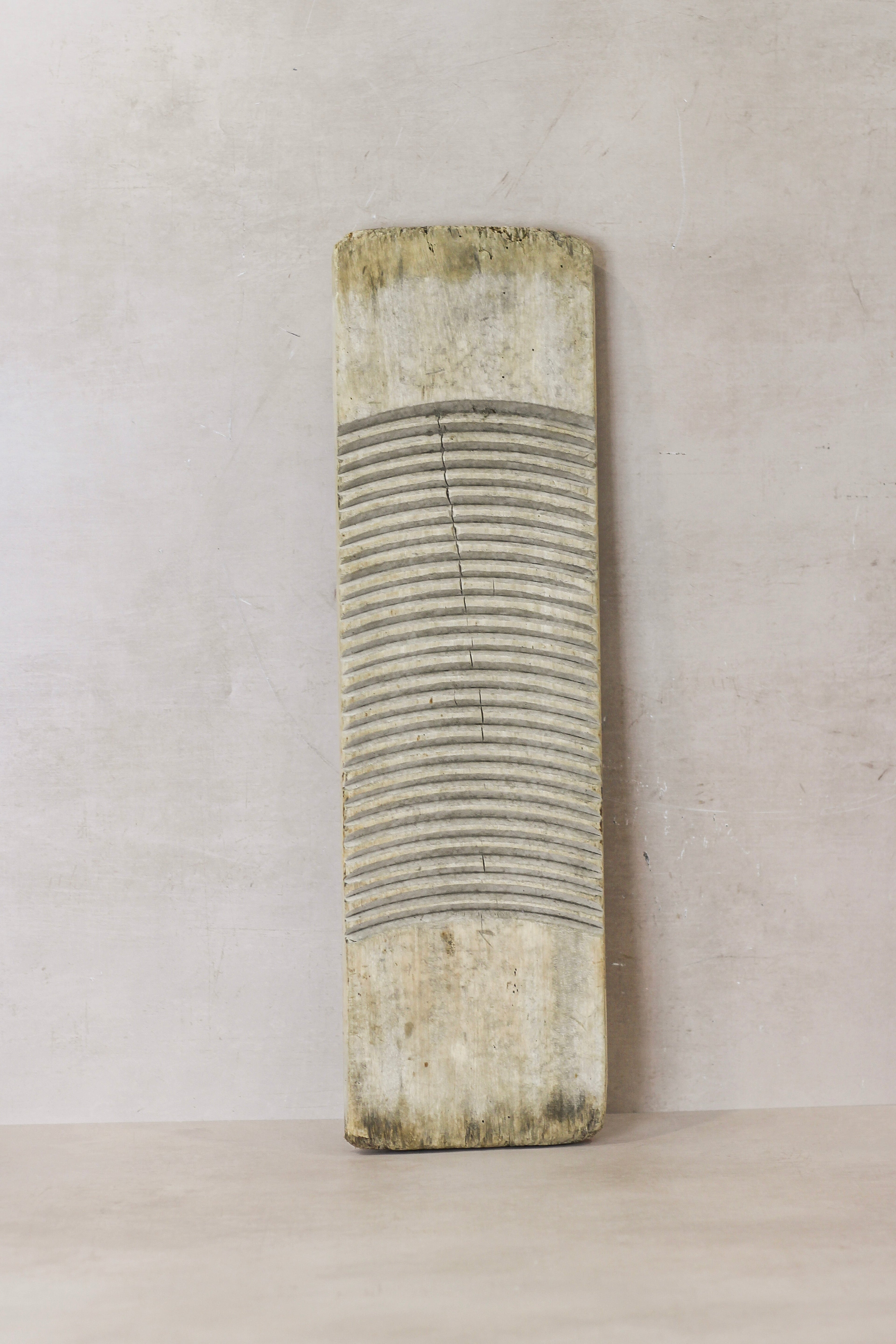 Vintage Elm Wooden Washboard - no 10