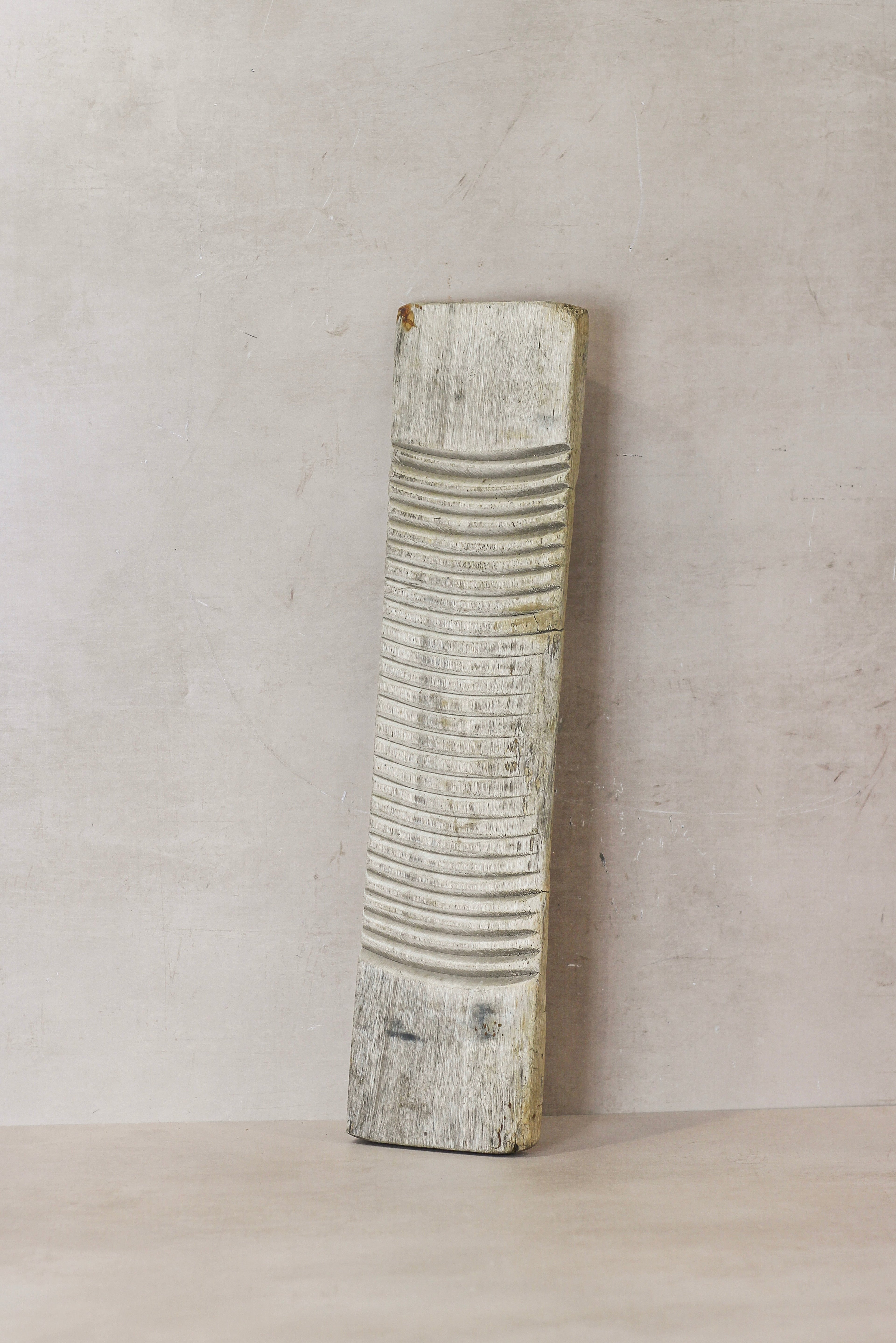 Vintage Elm Wooden Washboard - no 12