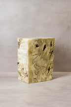 Onyx Side Table Pedestal Raw - Solid - No 5