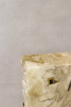 Onyx Side Table Pedestal Raw - Solid - No 5
