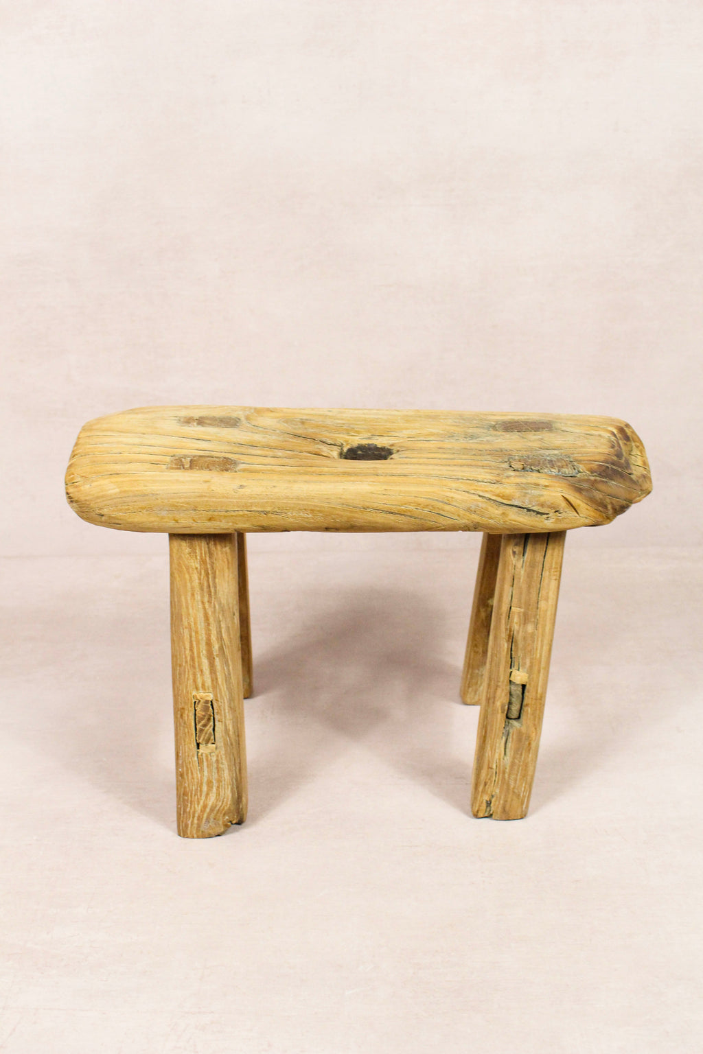Vintage Rustic Stool - Elm wood - Small - 274