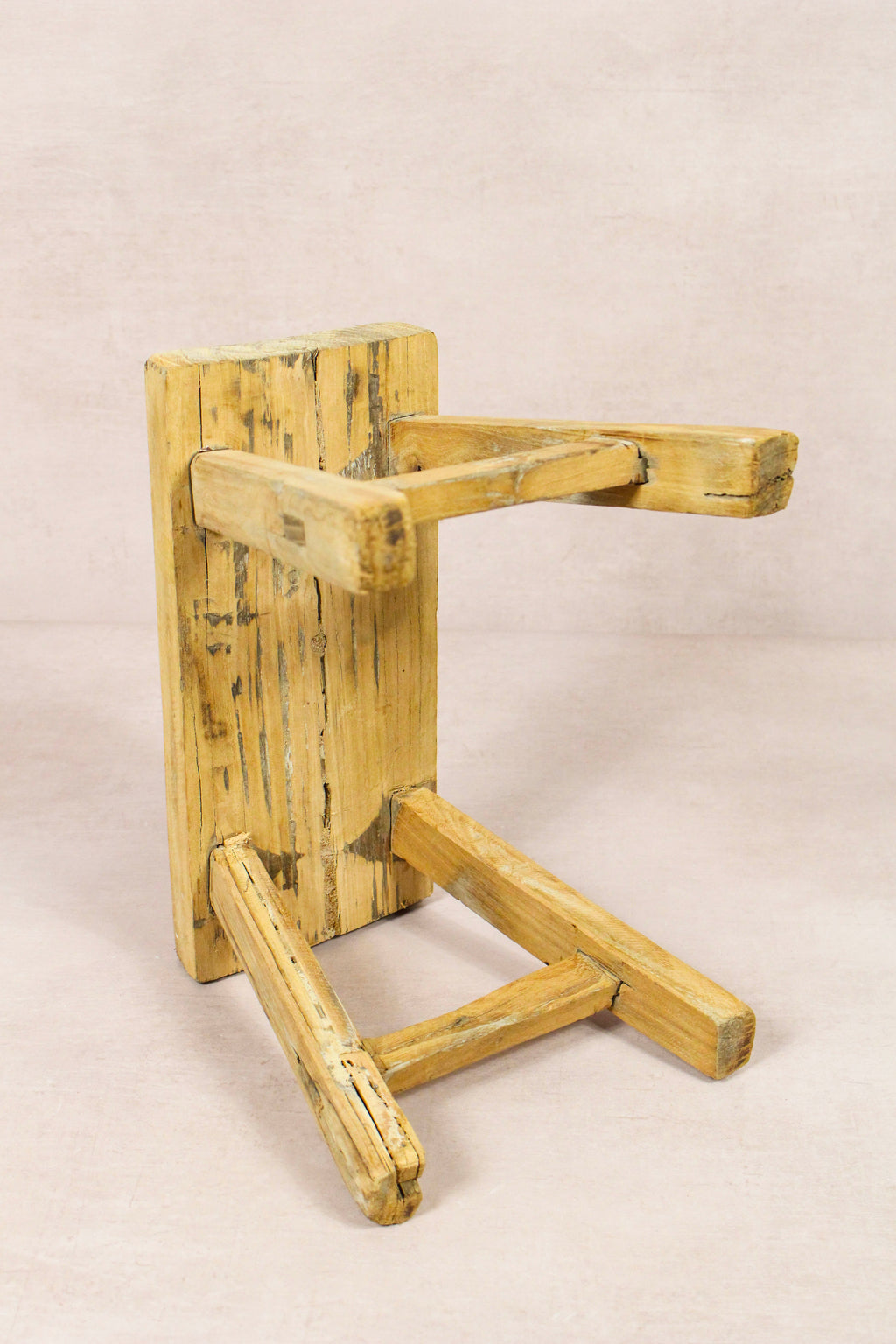 Vintage Rustic Stool - Elm wood - Small - 276