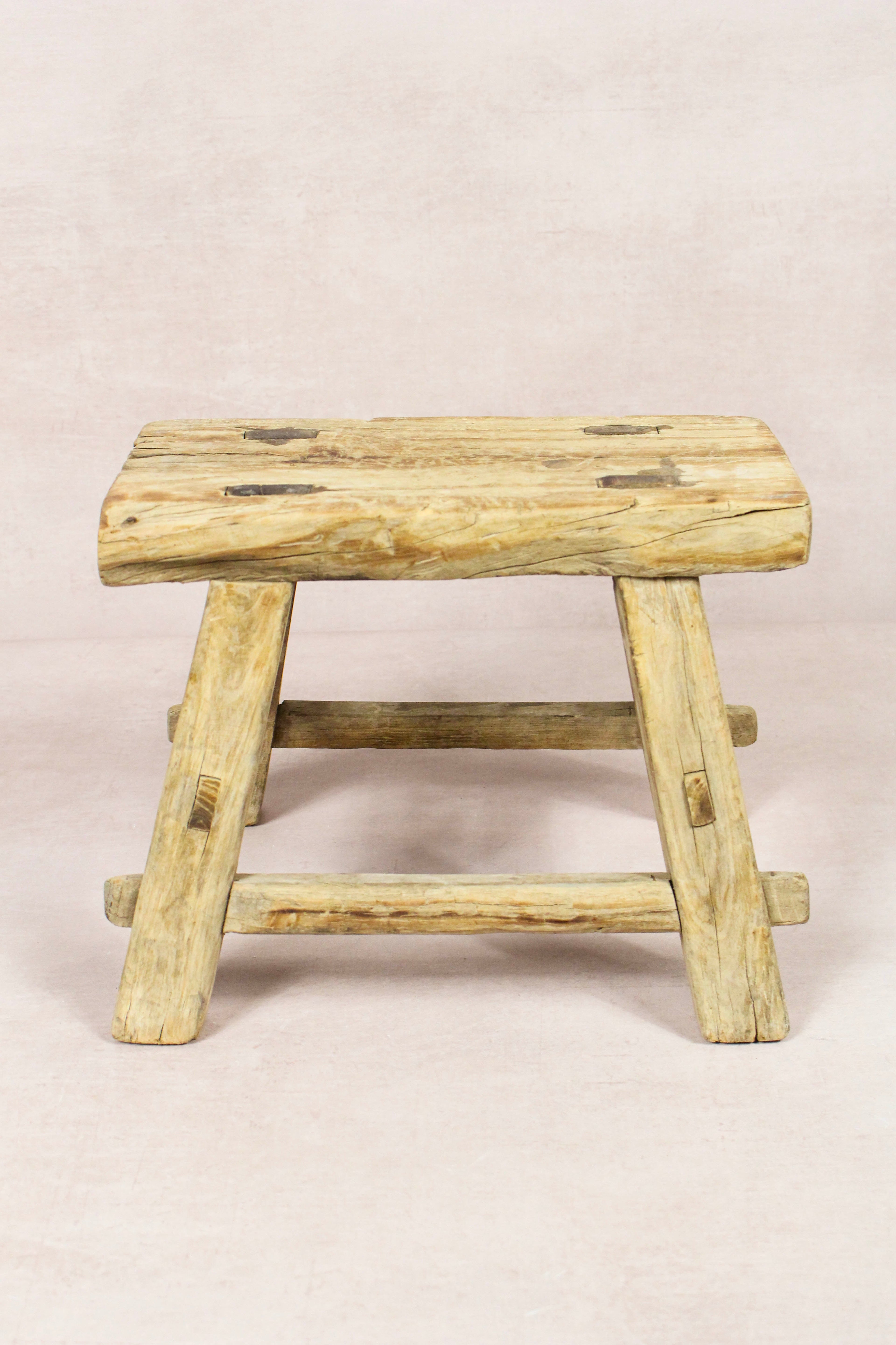 Vintage Rustic Stool - Elm wood - Small - 277
