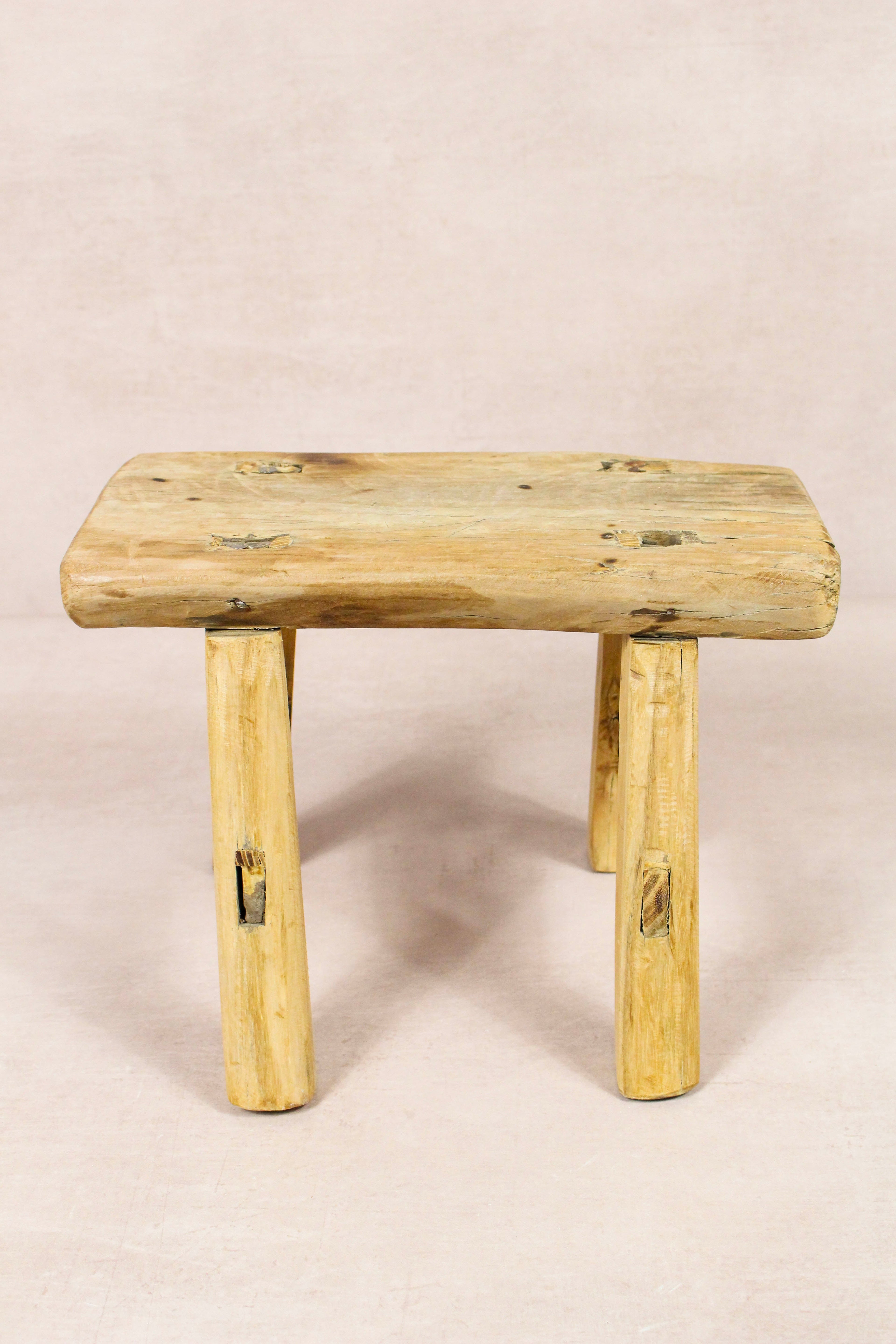 Vintage Rustic Stool - Elm wood - Small - 279