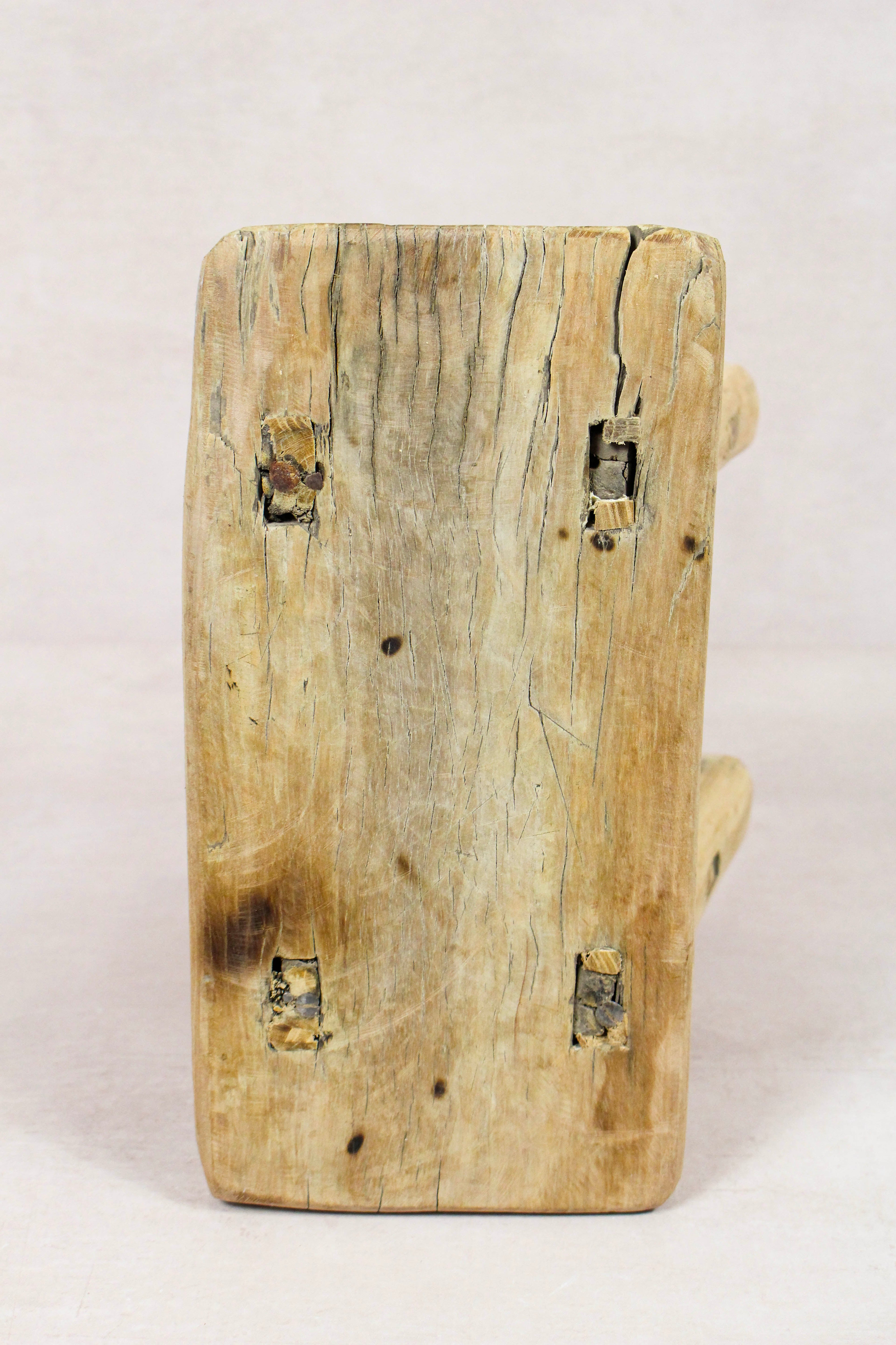 Vintage Rustic Stool - Elm wood - Small - 279