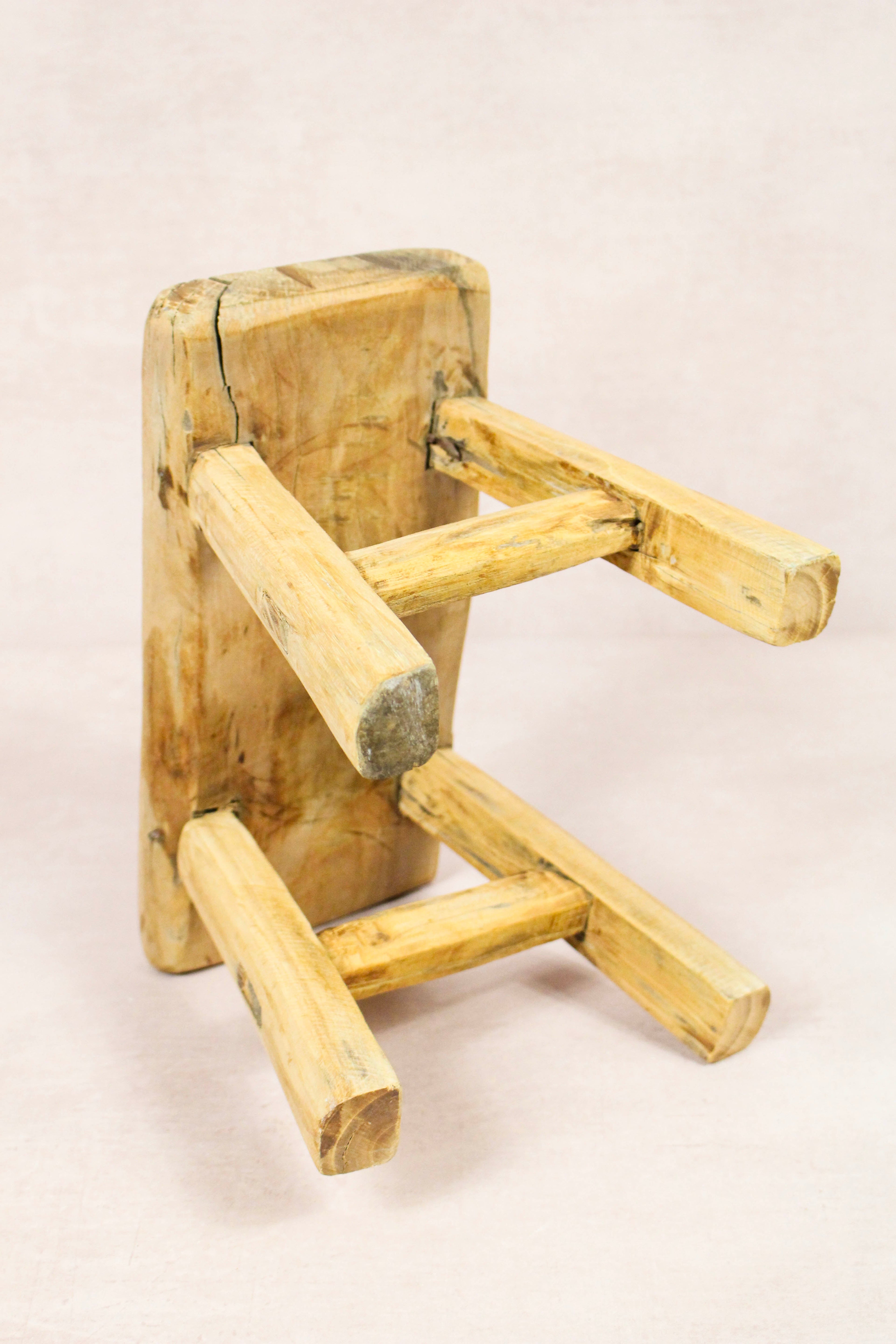Vintage Rustic Stool - Elm wood - Small - 279