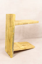 Vintage Rustic Stool - Elm wood - Square - 280