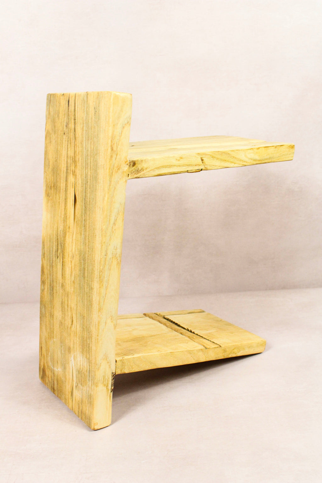 Vintage Rustic Stool - Elm wood - Square - 281