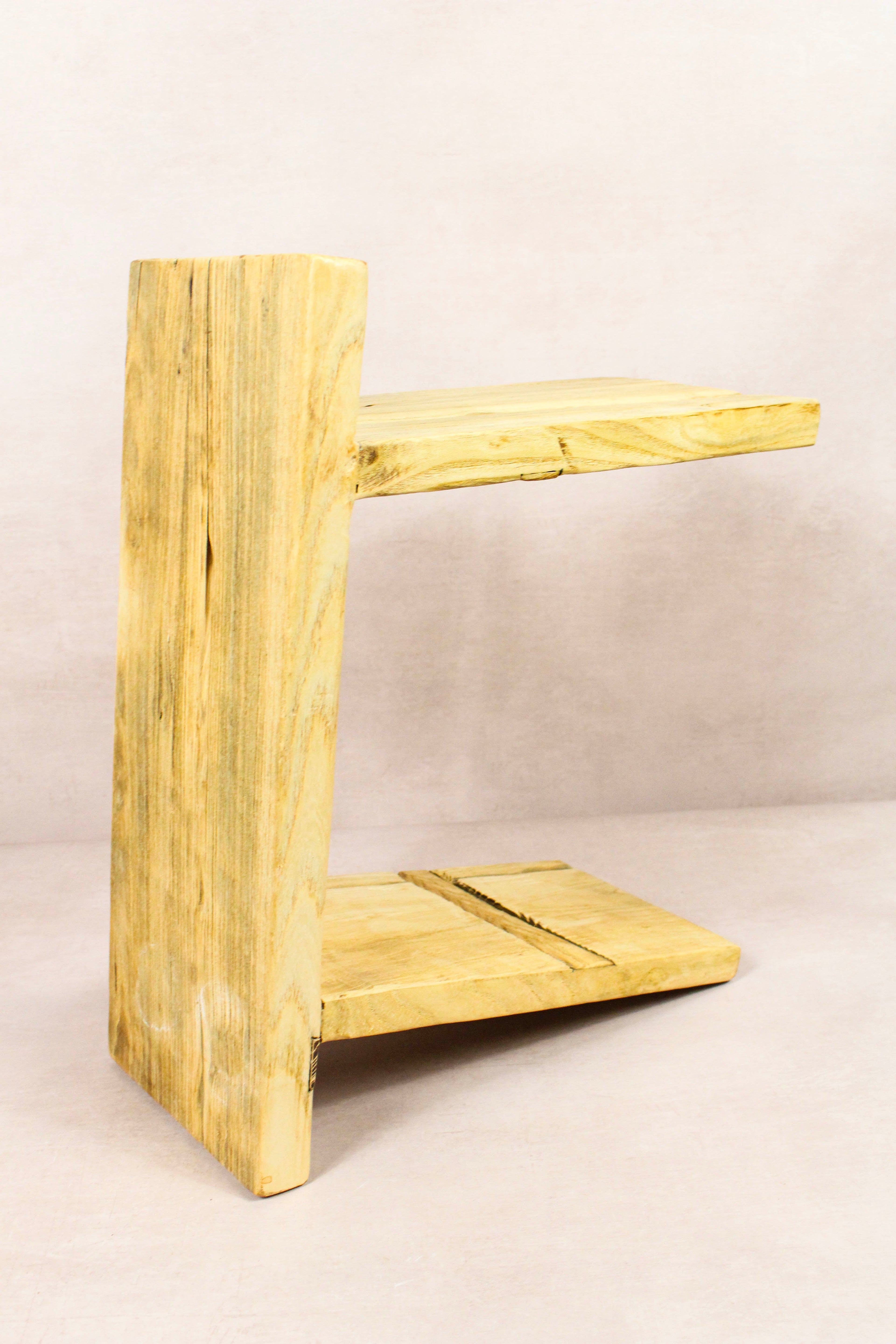 Vintage Rustic Stool - Elm wood - Square - 281