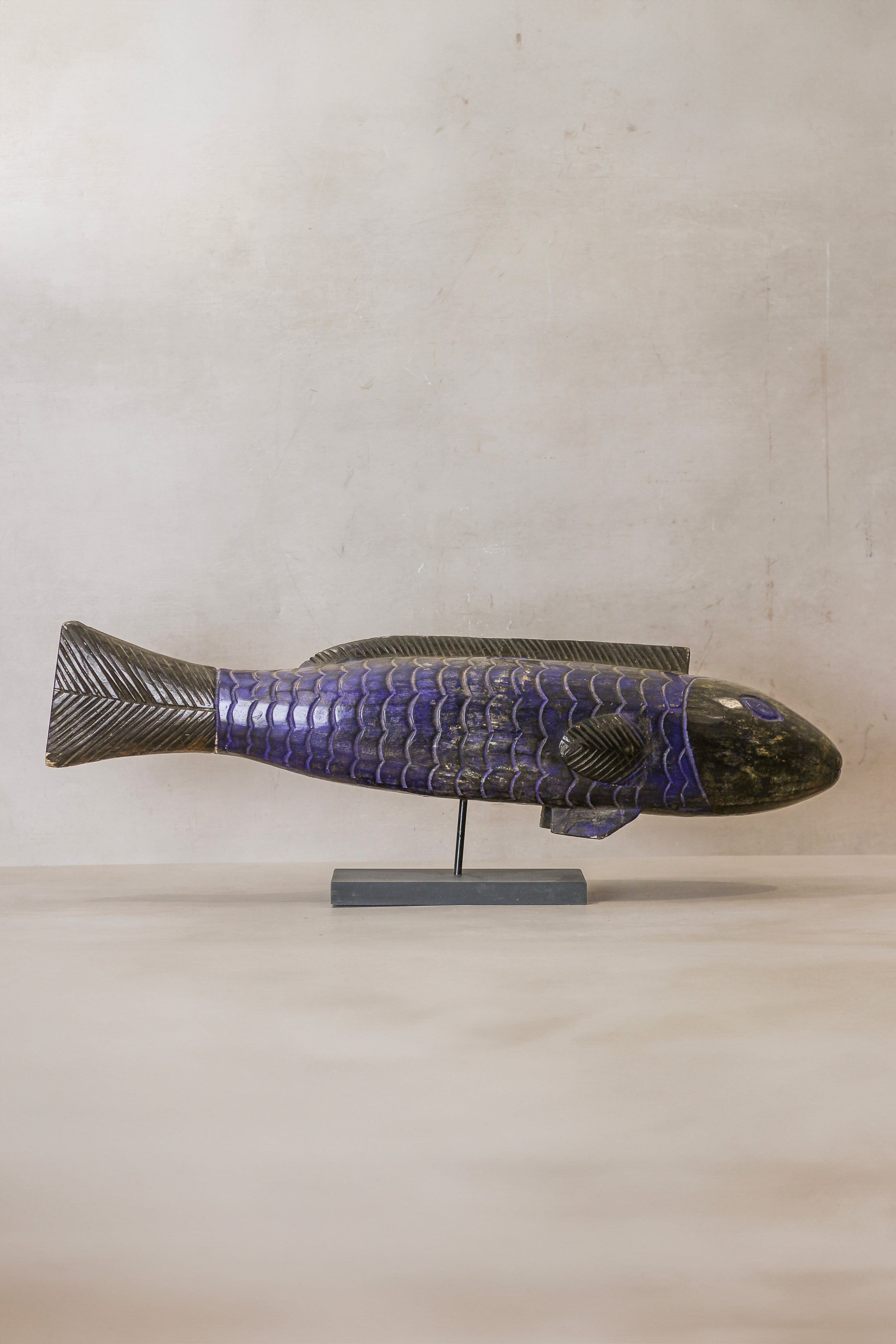 Large Bozo Puppet Fish - Mali - Blue