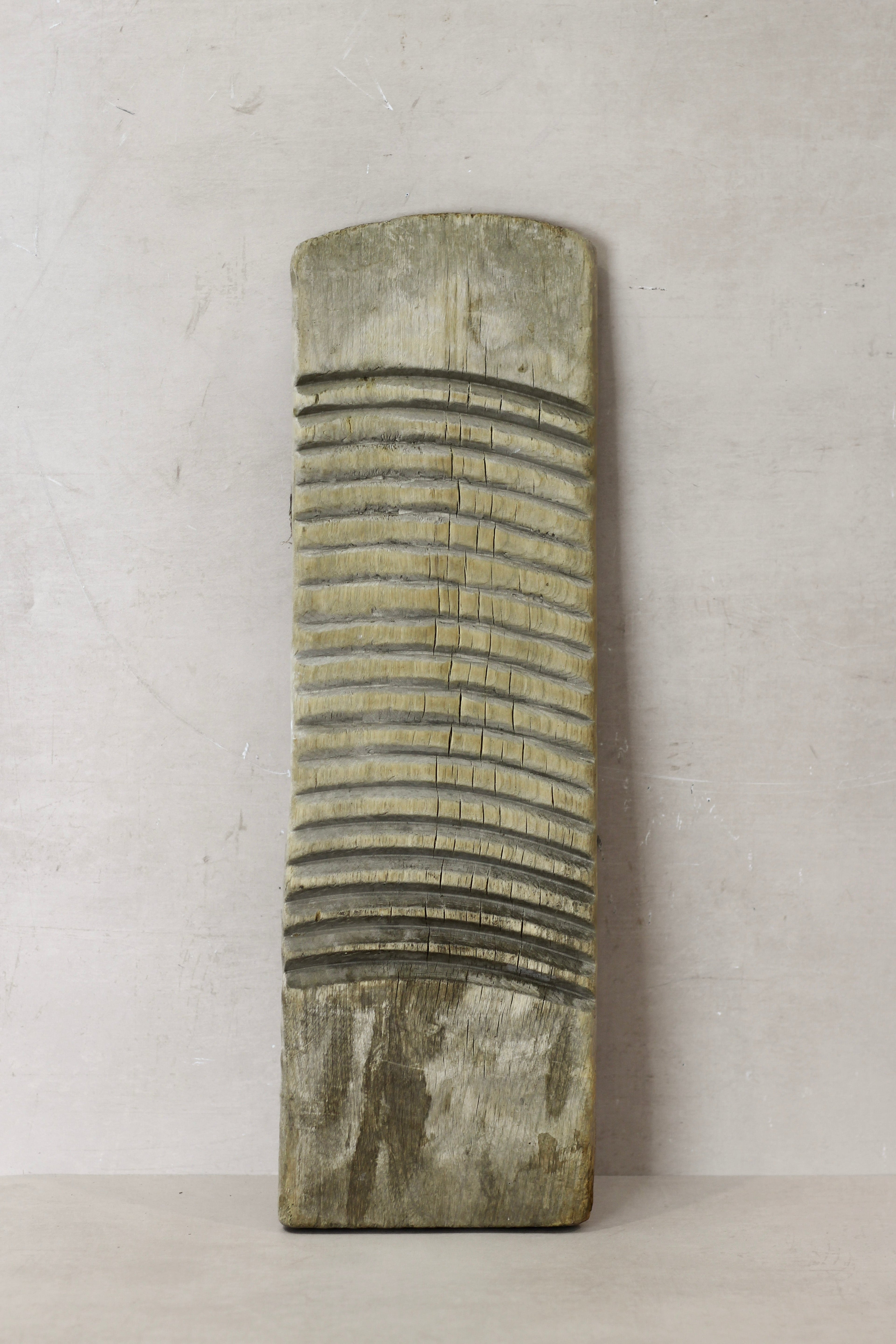 Vintage Elm Wooden Washboard - no 14