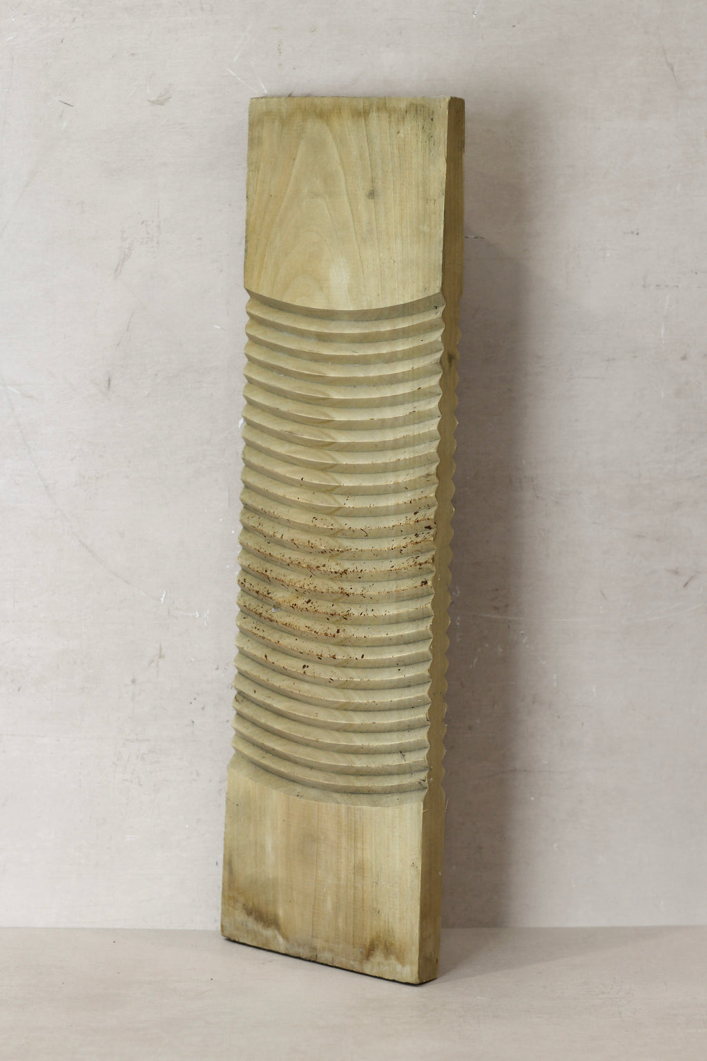 Vintage Elm Wooden Washboard - no 17