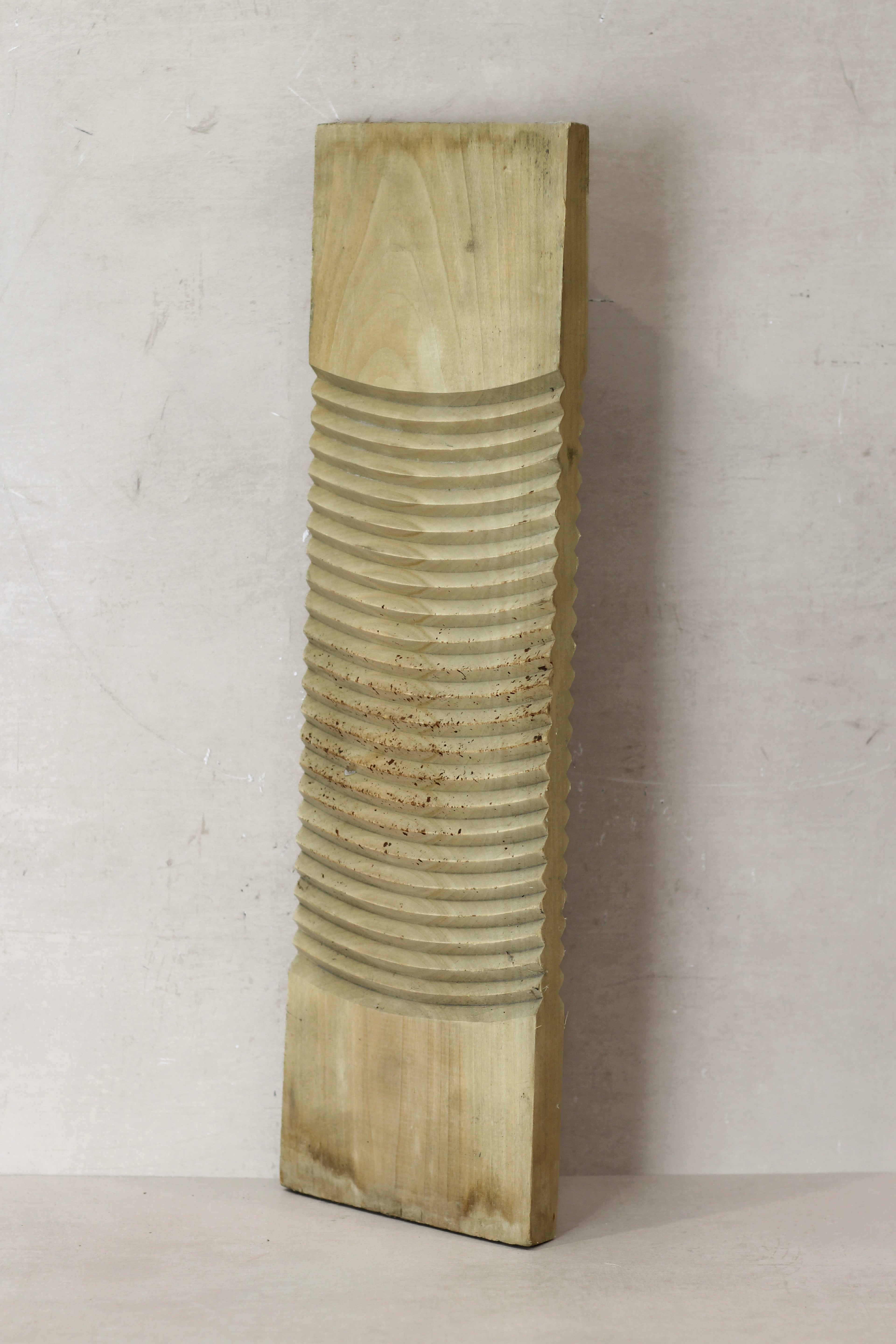 Vintage Elm Wooden Washboard - no 17