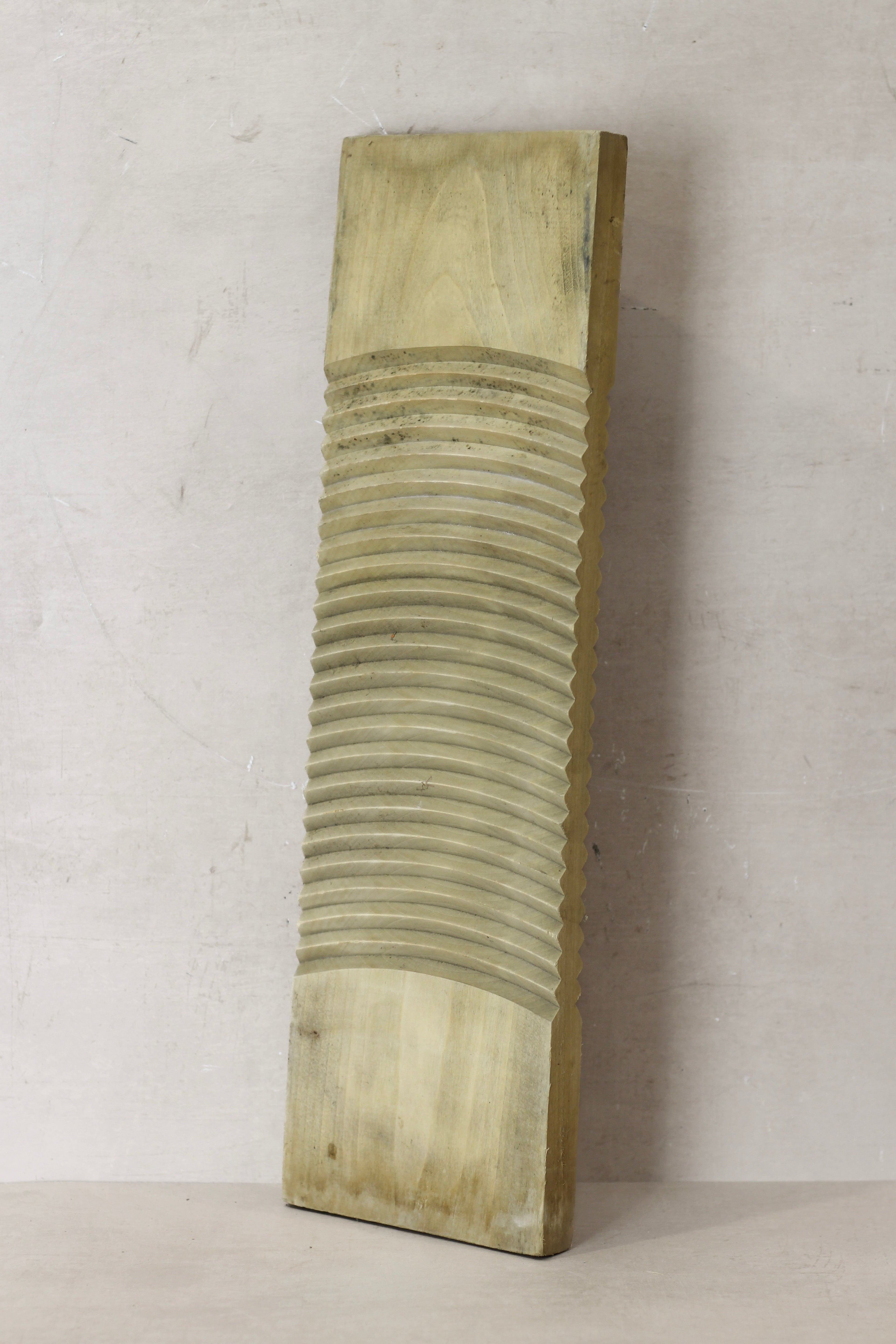 Vintage Elm Wooden Washboard - no 17